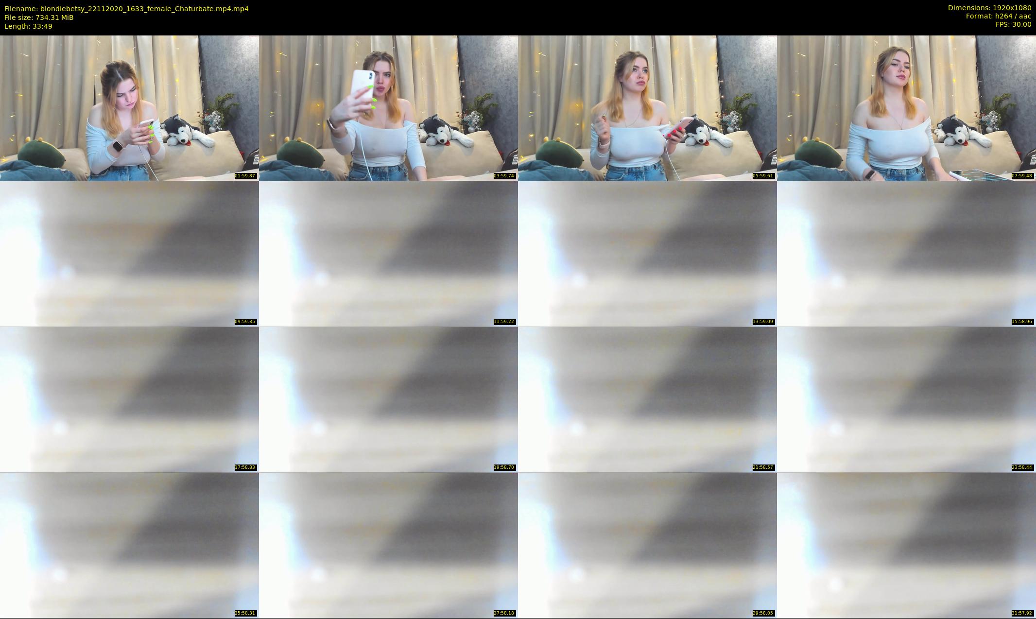 blondiebetsy — 34 minute Chaturbate female cam show recording, 1080p, Nov 22, 2020