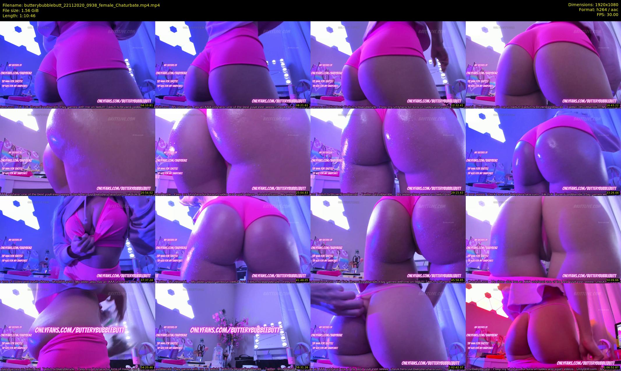 butterybubblebutt — 71 minute Chaturbate couple cam show recording, 1080p, Nov 22, 2020