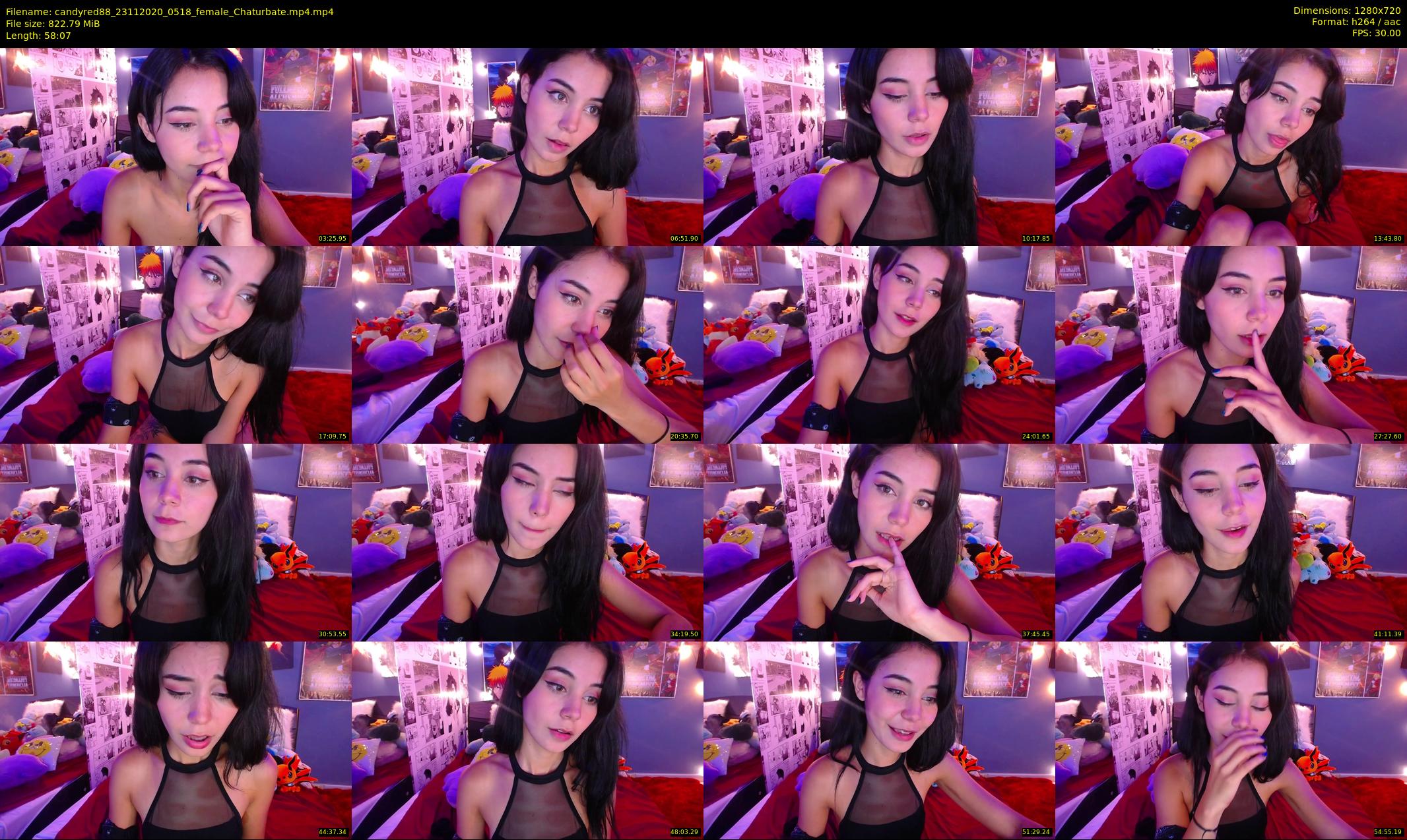 candyred88 — 59 minute Chaturbate female cam show recording, 720p, Nov 23, 2020