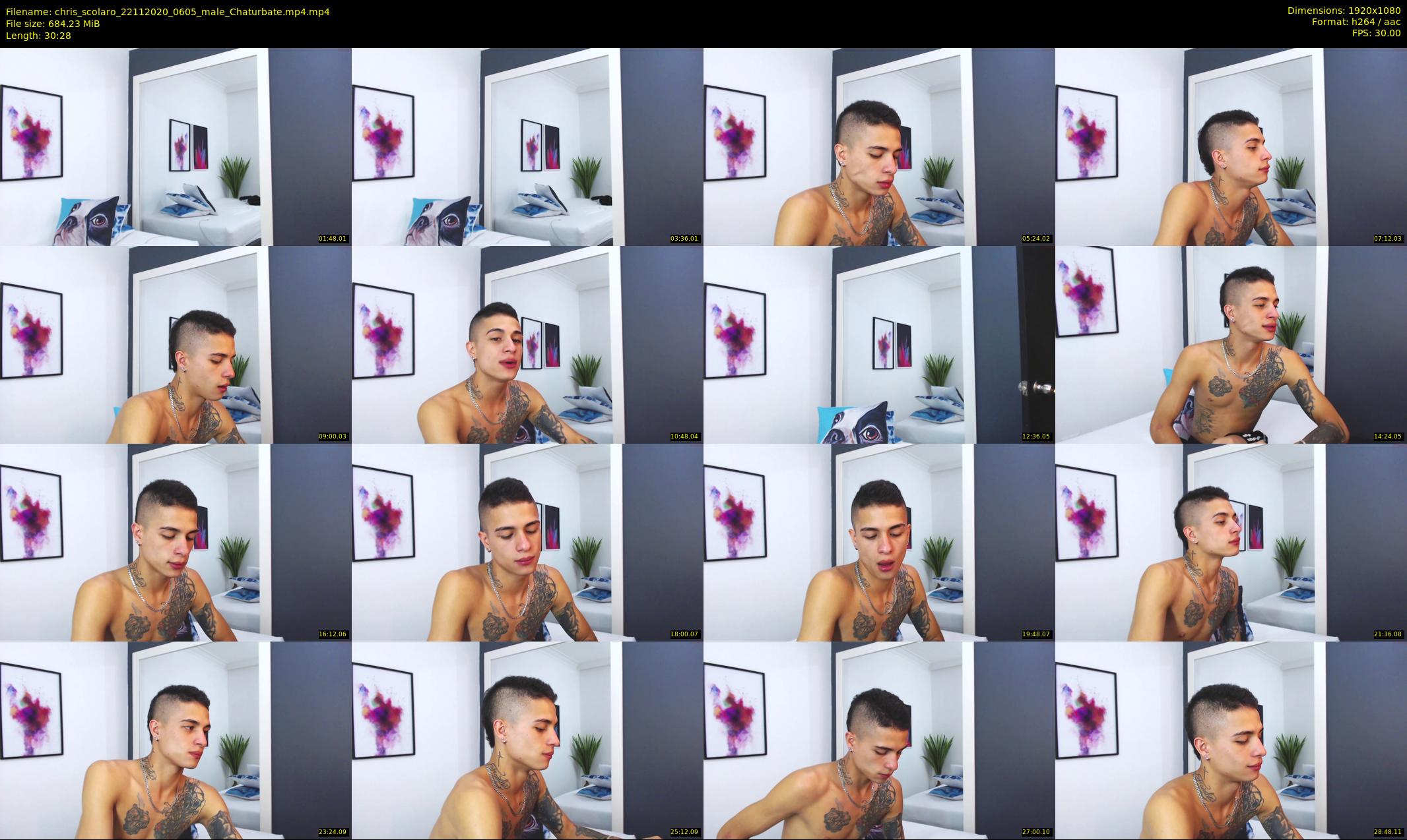 chris_scolaro — 31 minute Chaturbate male cam show recording, 1080p, Nov 22, 2020