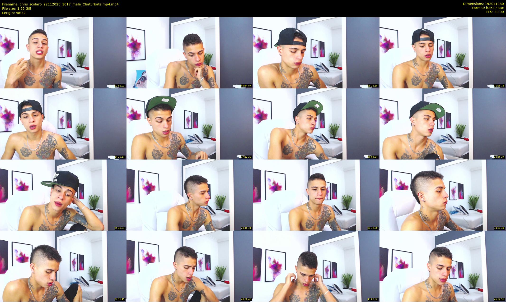 chris_scolaro — 49 minute Chaturbate male cam show recording, 1080p, Nov 22, 2020