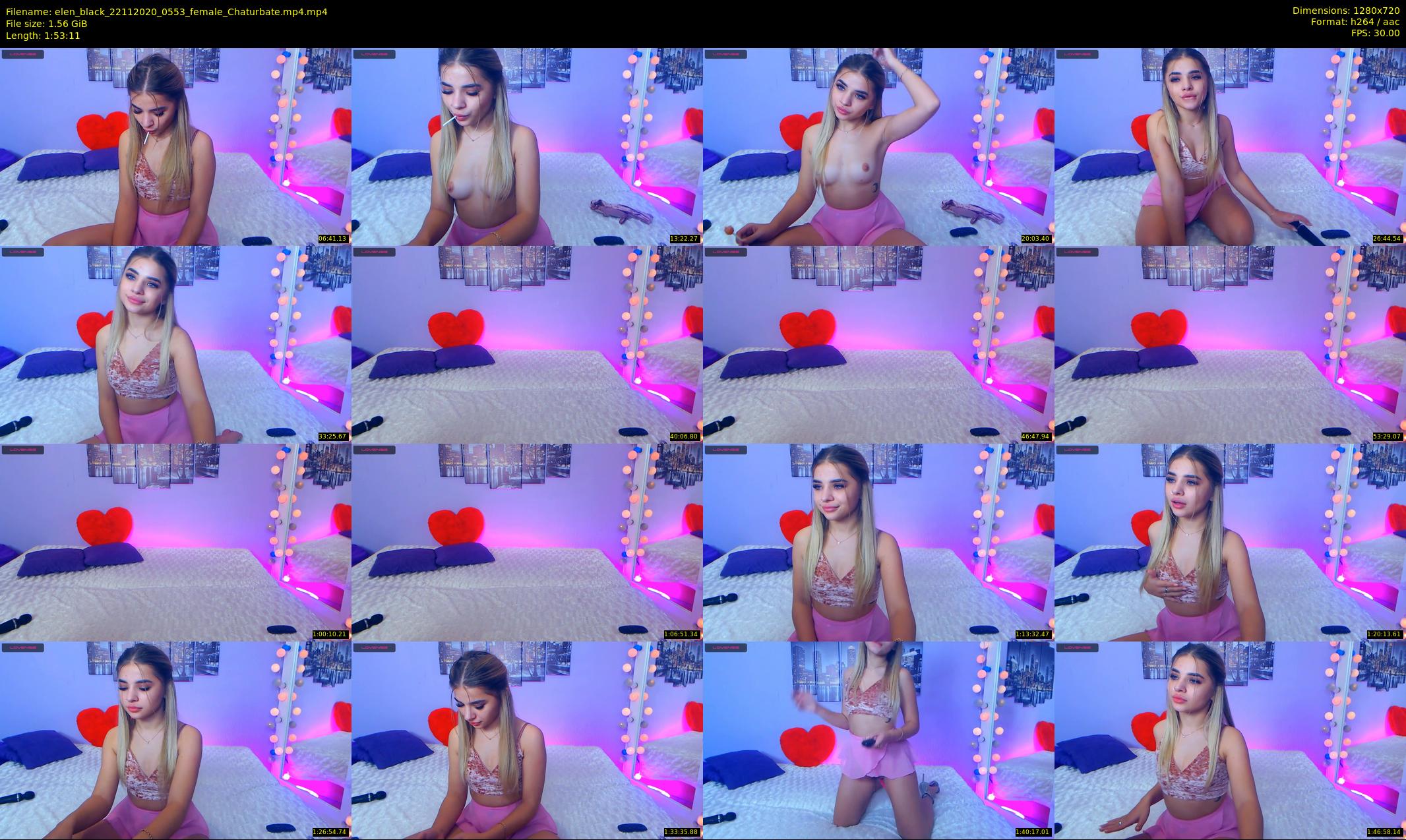 elen_black — 114 minute Chaturbate female cam show recording, 720p, Nov 22, 2020