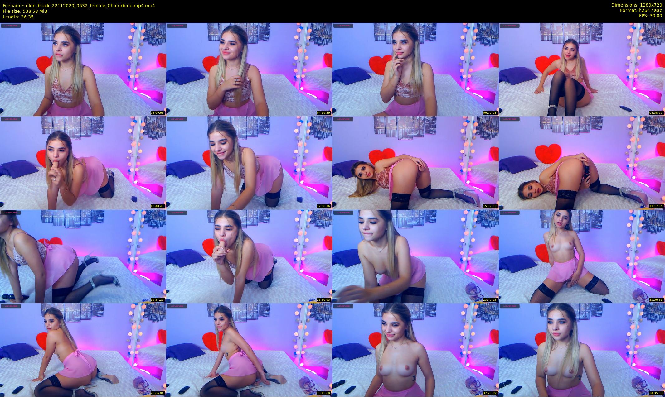 elen_black — 37 minute Chaturbate female cam show recording, 720p, Nov 22, 2020