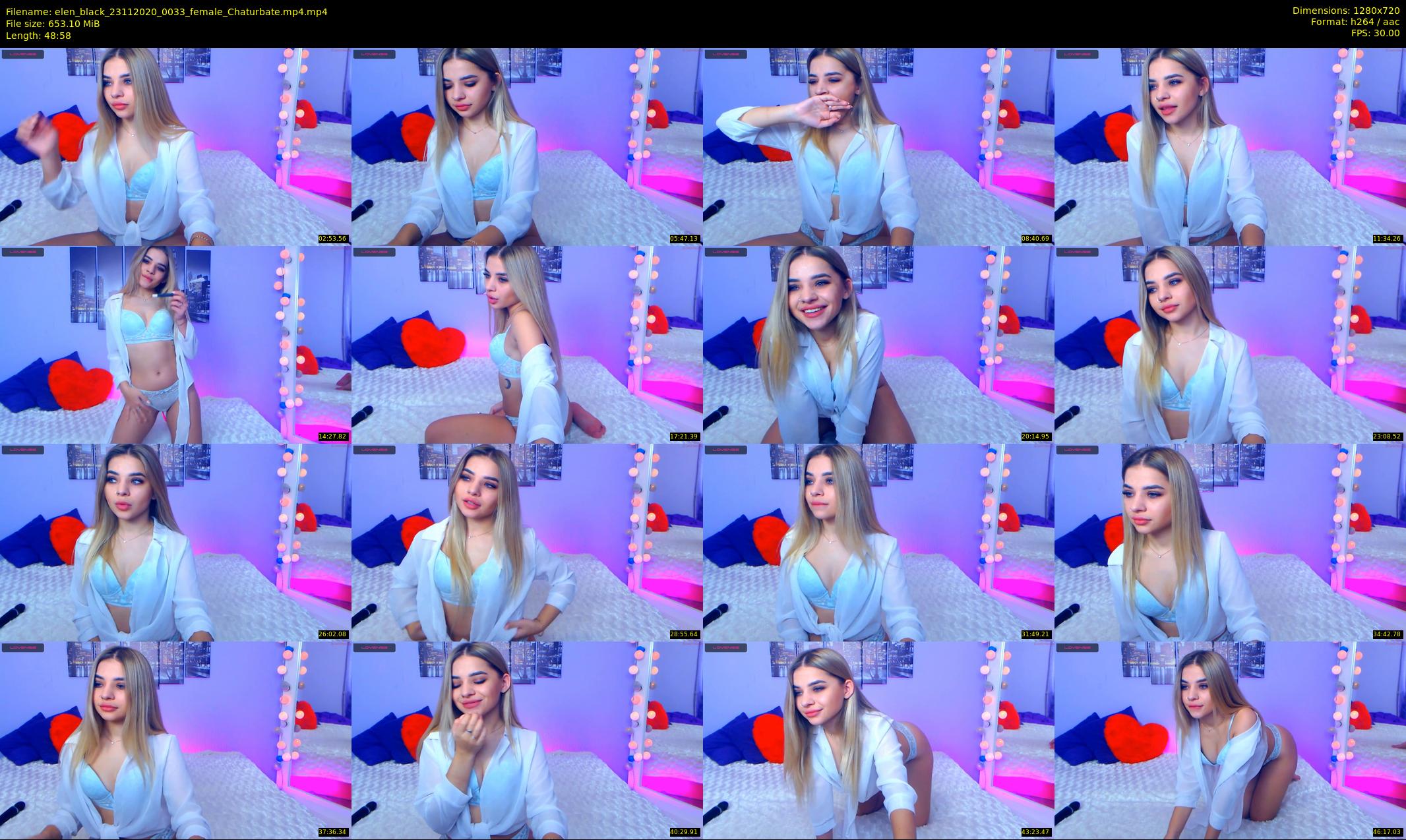 elen_black — 49 minute Chaturbate female cam show recording, 720p, Nov 23, 2020