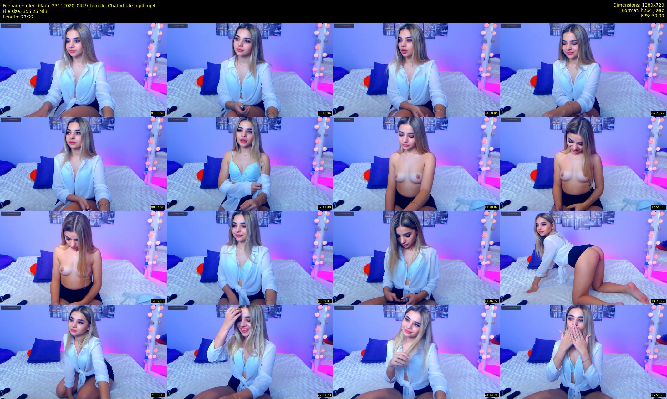 elen_black — 28 minute Chaturbate female cam show recording, 720p, Nov 23, 2020