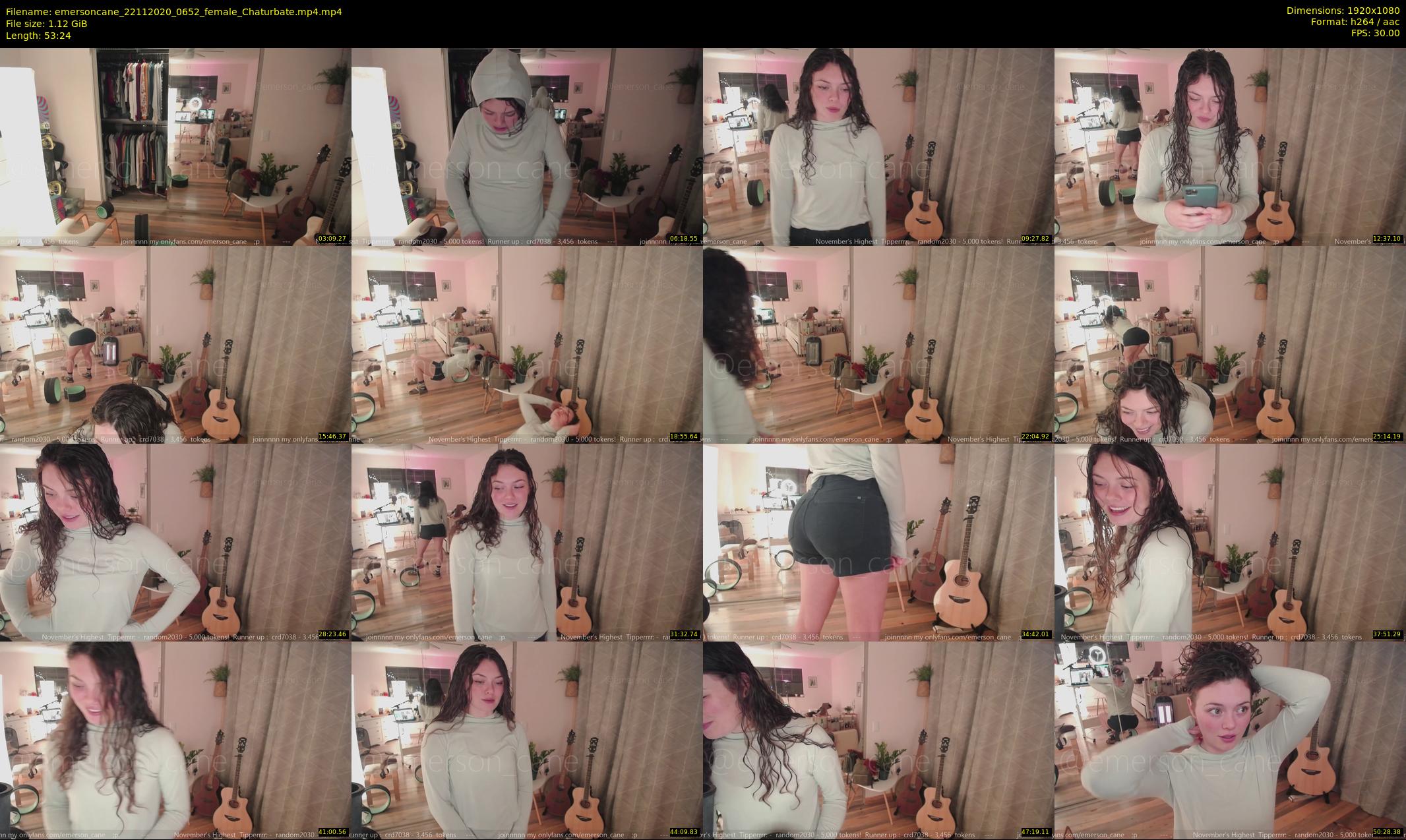 emersoncane — 54 minute Chaturbate female cam show recording, 1080p, Nov 22, 2020