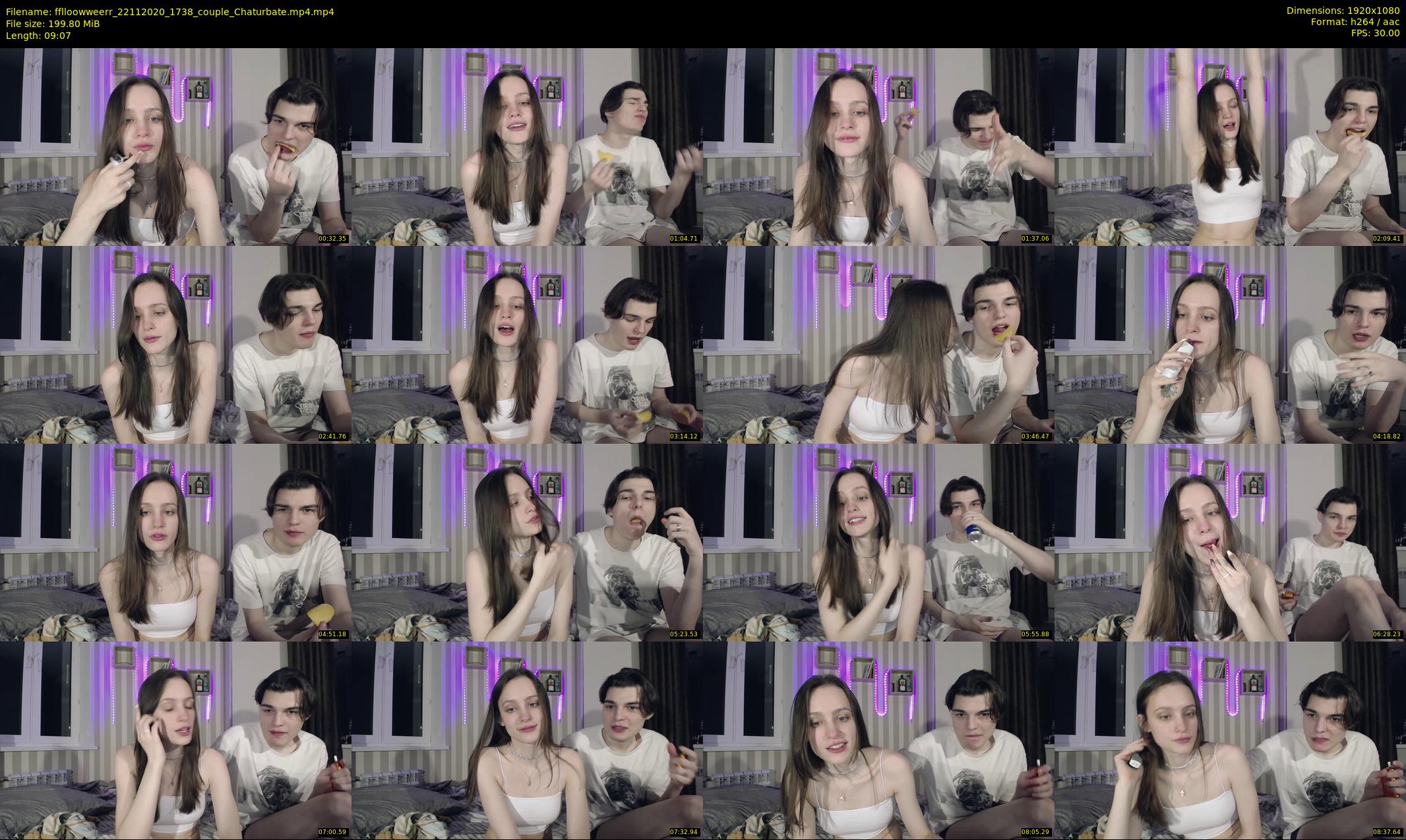 fflloowweerr — 10 minute Chaturbate couple cam show recording, 1080p, Nov 22, 2020