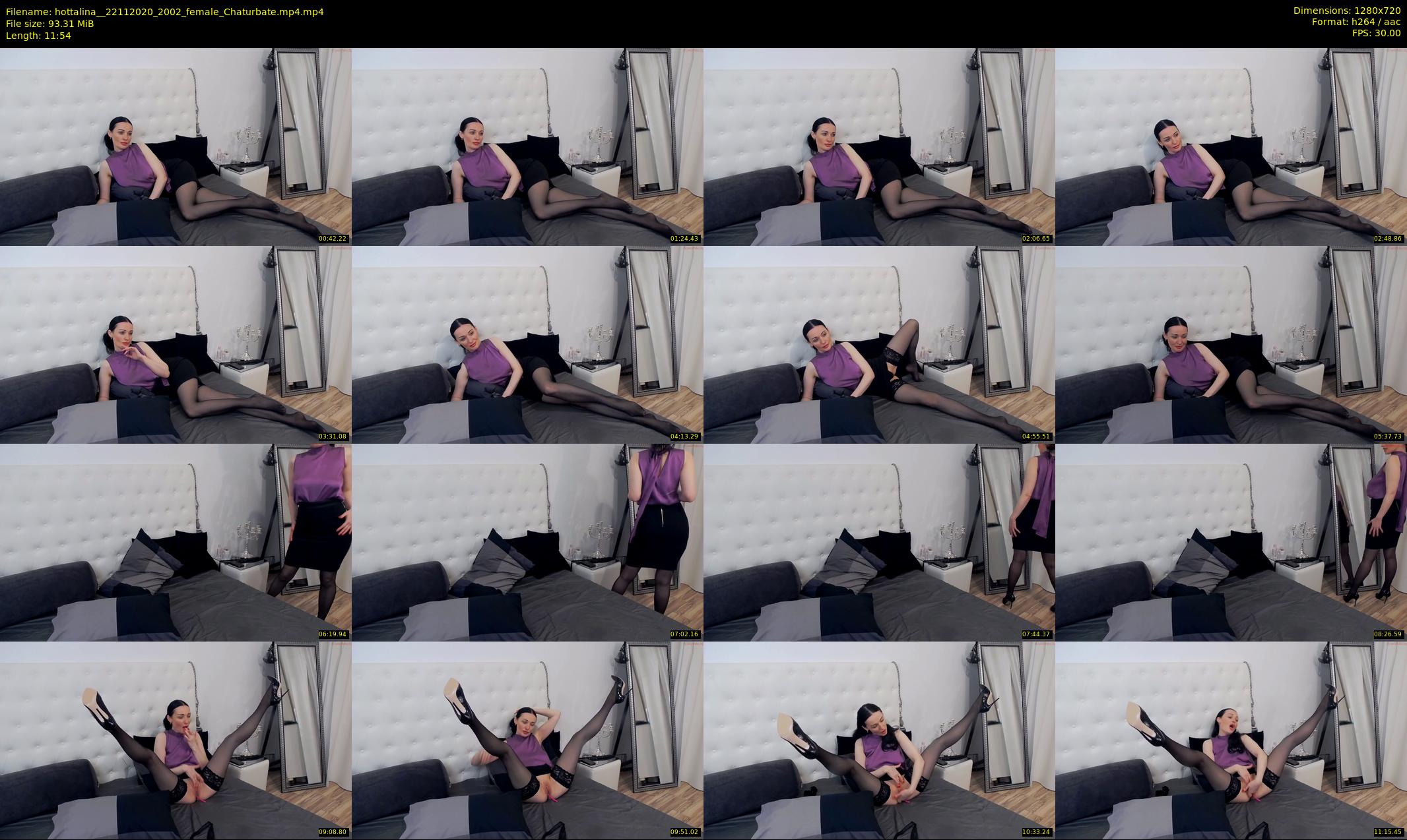 hottalina_ — 12 minute Chaturbate female cam show recording, 720p, Nov 22, 2020