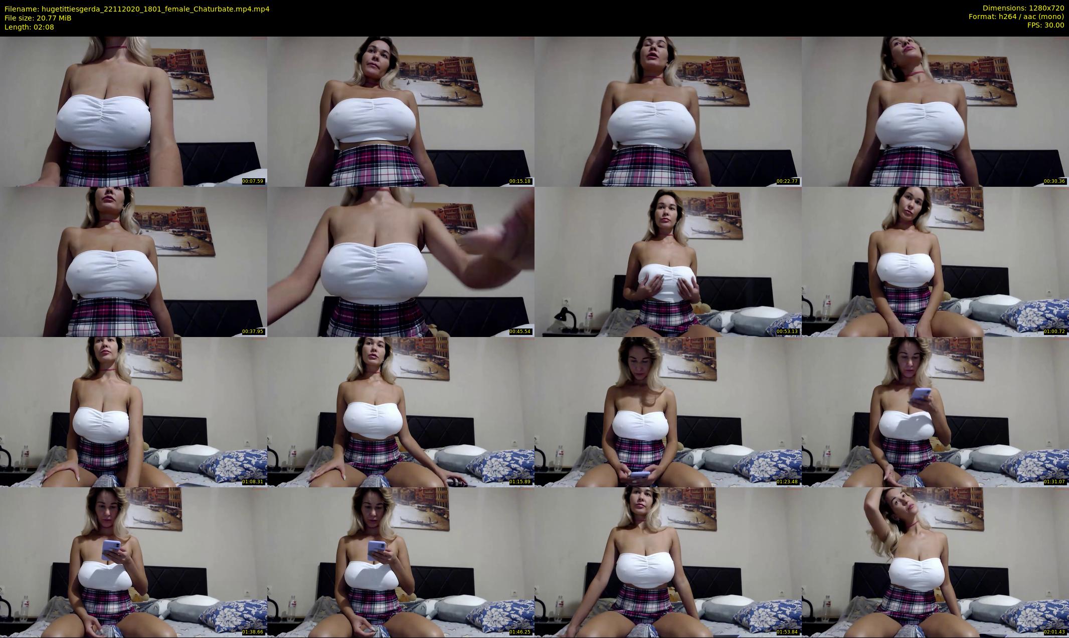 hugetittiesgerda — 3 minute Chaturbate female cam show recording, 720p, Nov 22, 2020