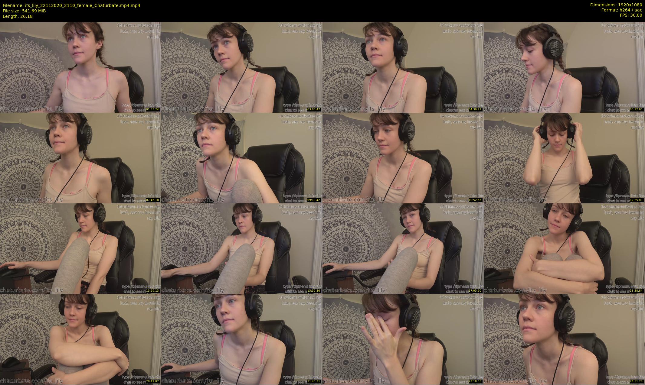 its_lily — 27 minute Chaturbate female cam show recording, 1080p, Nov 22, 2020