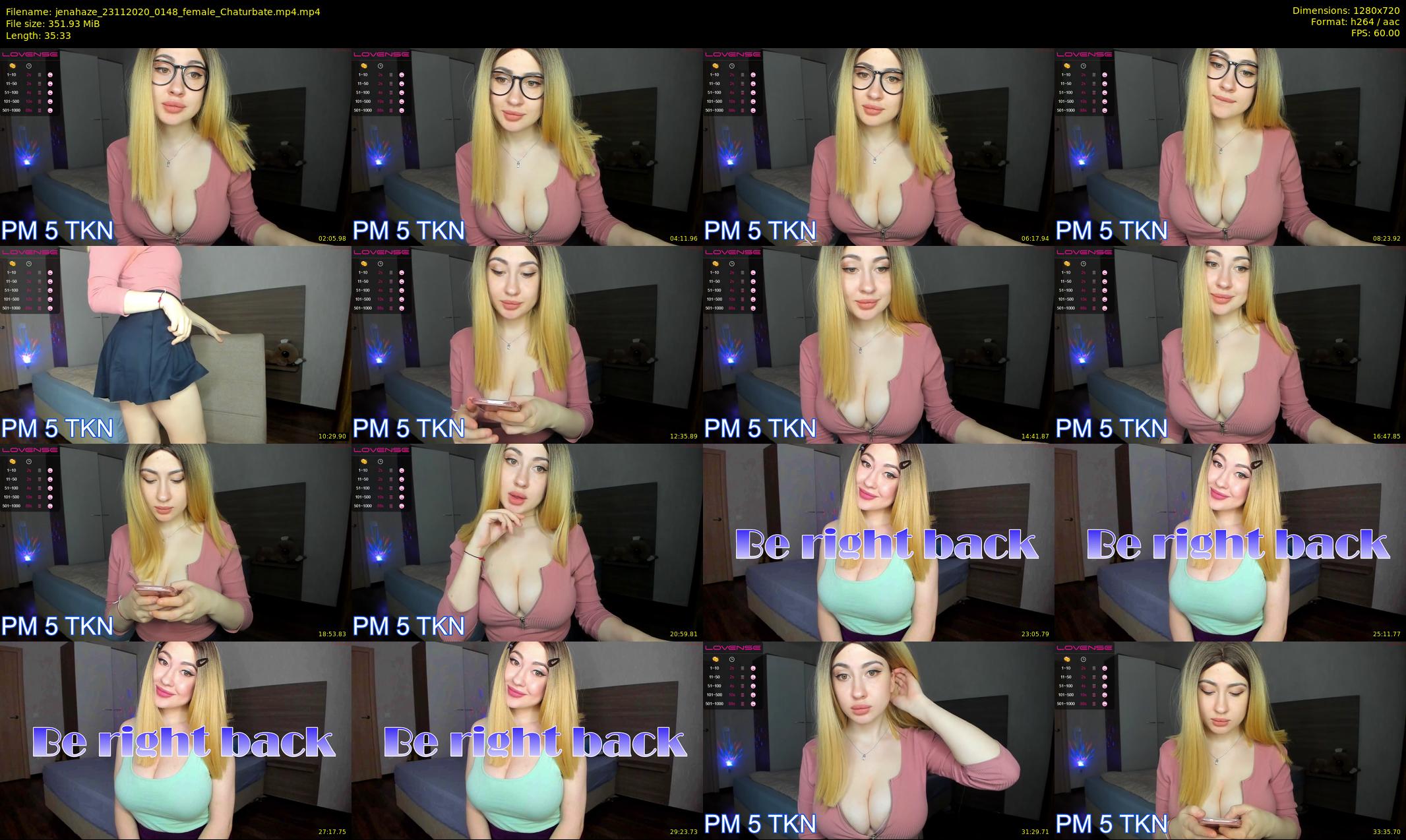 jenahaze — 36 minute Chaturbate female cam show recording, 720p, Nov 23, 2020