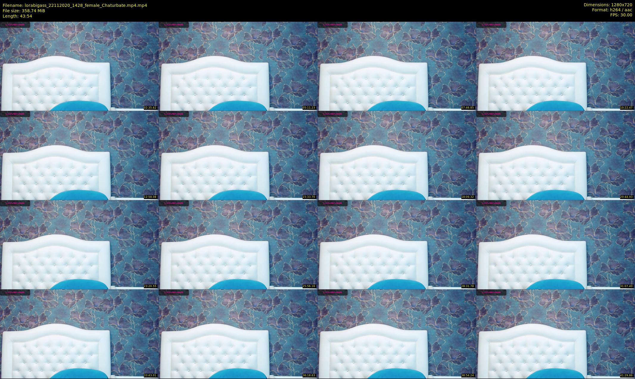 lorabigass — 44 minute Chaturbate female cam show recording, 720p, Nov 22, 2020