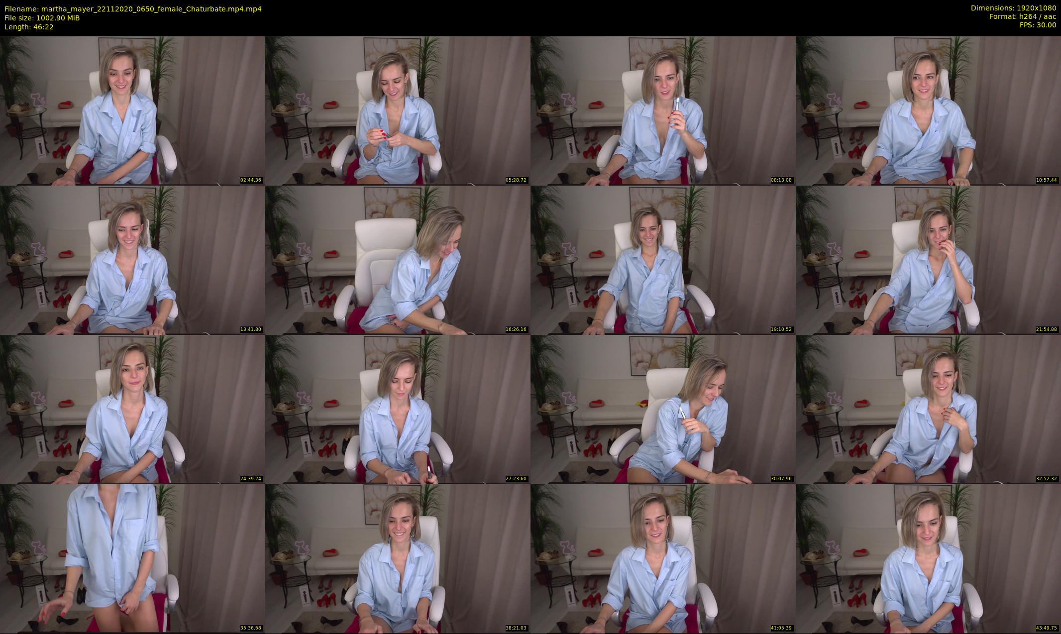 martha_mayer — 47 minute Chaturbate female cam show recording, 1080p, Nov 22, 2020