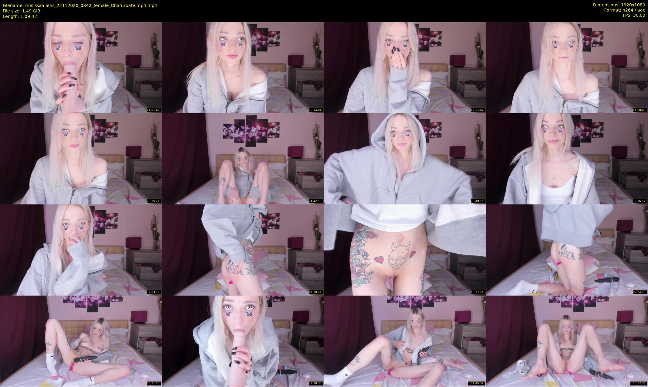melissaallens — 70 minute Chaturbate female cam show recording, 1080p, Nov 22, 2020