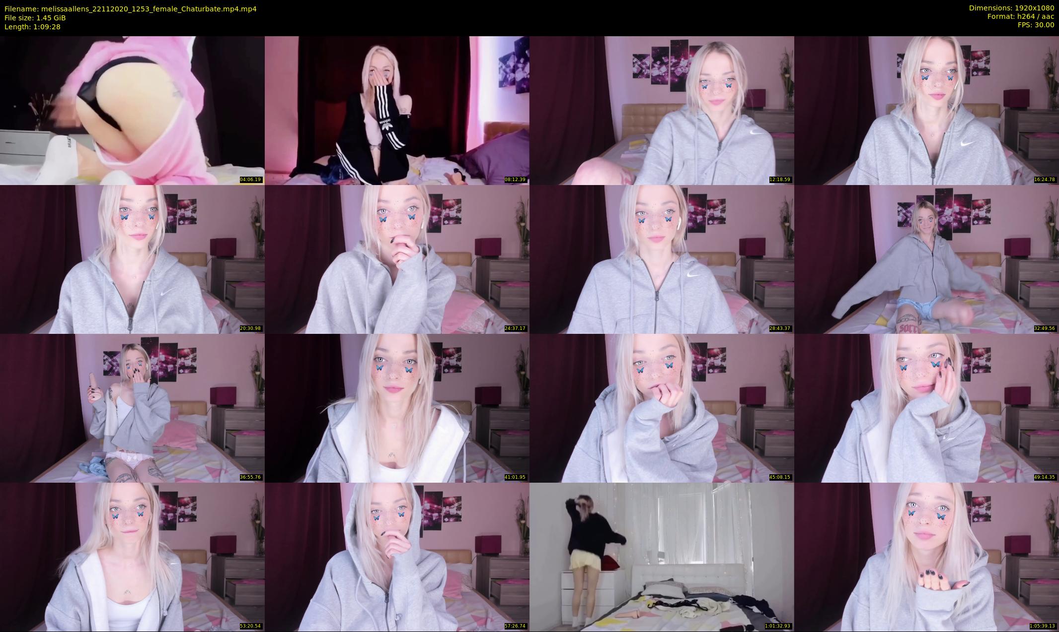 melissaallens — 70 minute Chaturbate female cam show recording, 1080p, Nov 22, 2020