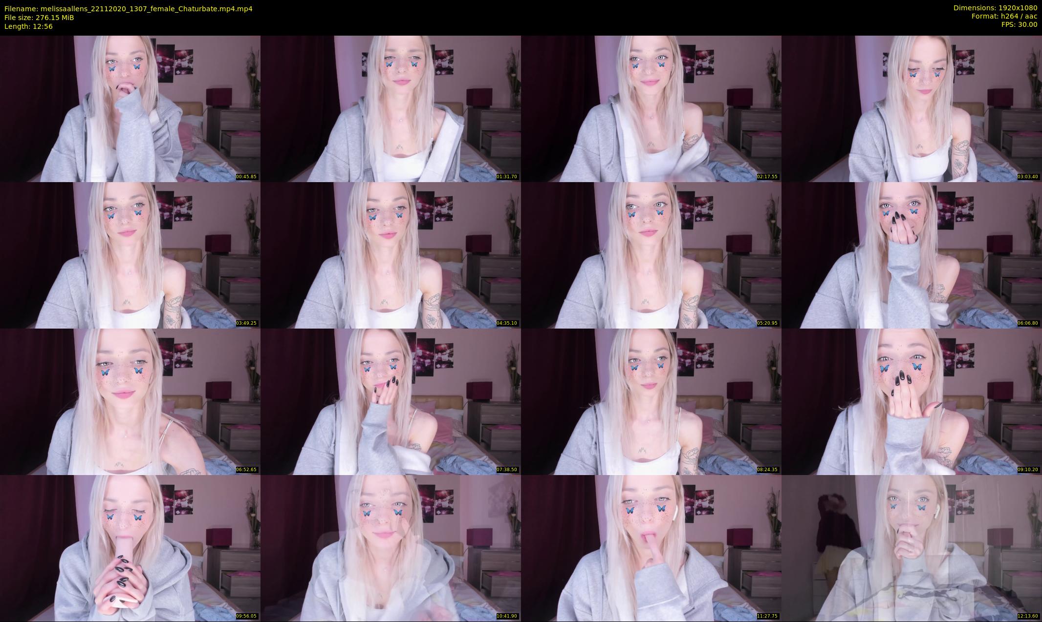 melissaallens — 13 minute Chaturbate female cam show recording, 1080p, Nov 22, 2020
