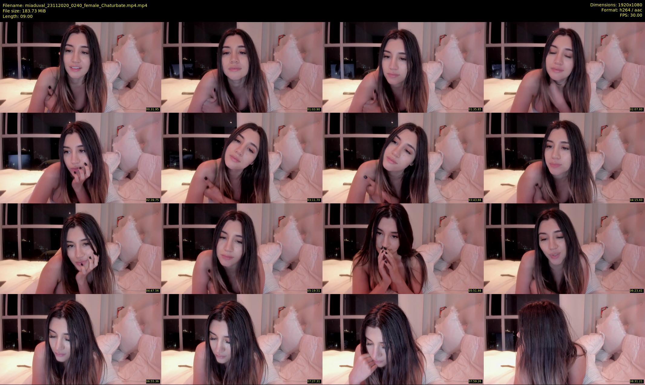 miaduval — 9 minute Chaturbate female cam show recording, 1080p, Nov 23, 2020