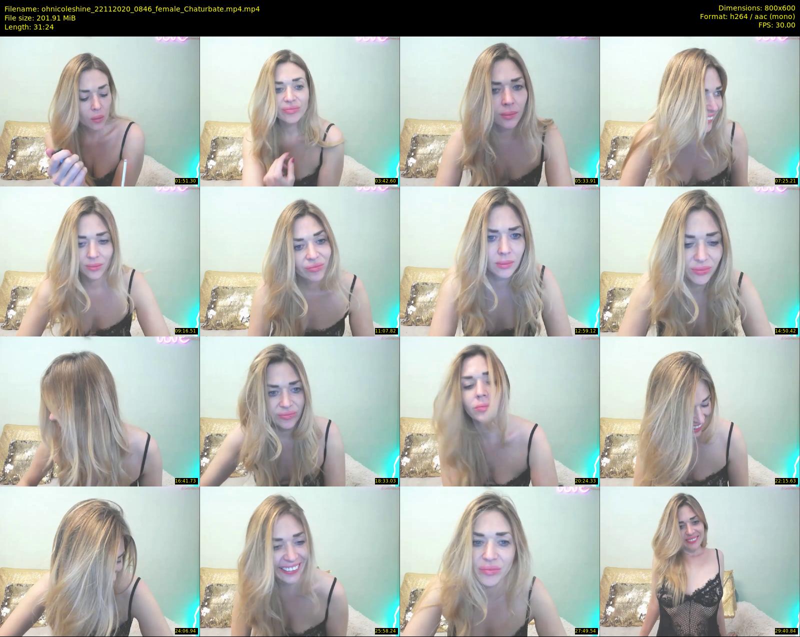 ohnicoleshine — 32 minute Chaturbate female cam show recording, 480p, Nov 22, 2020