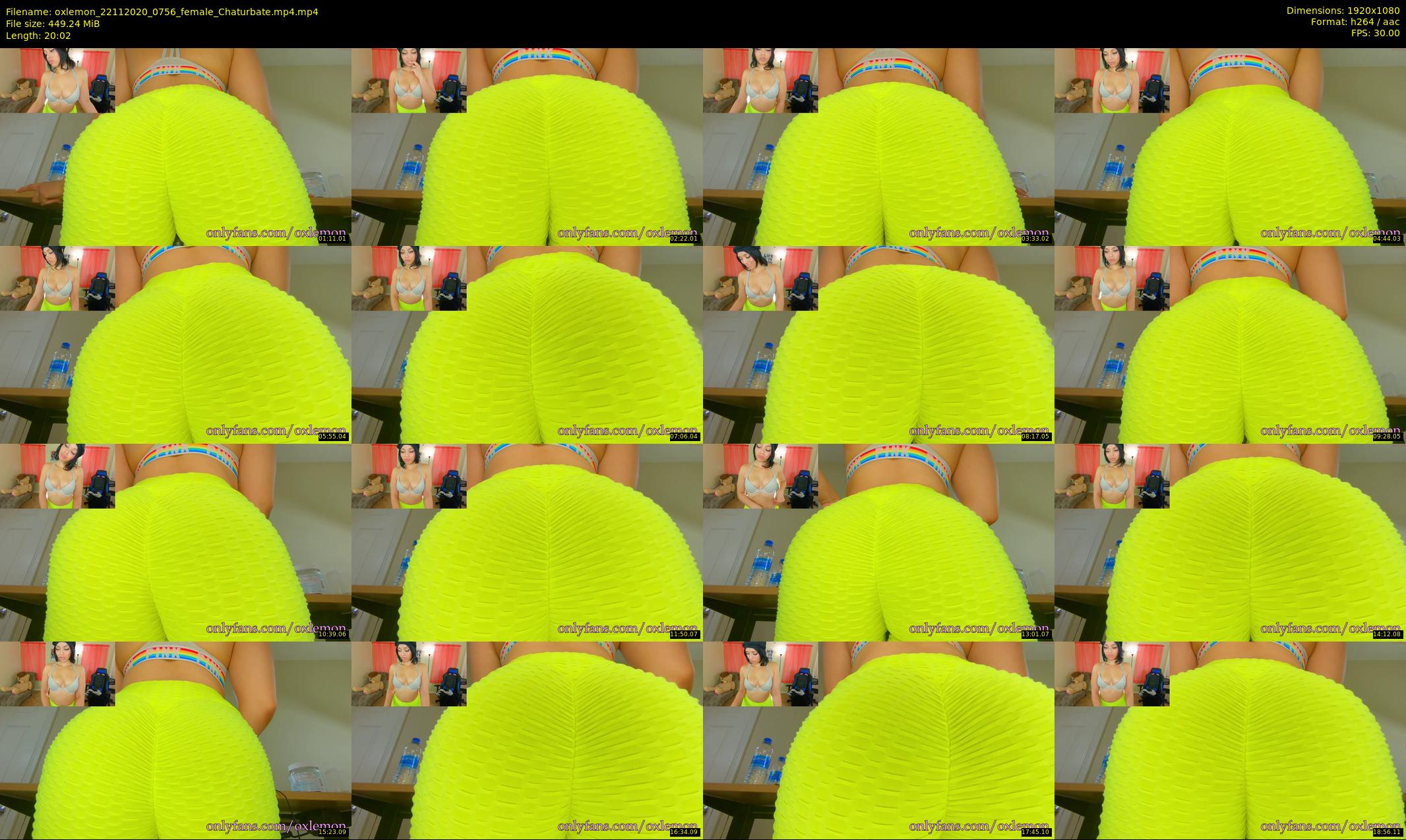 oxlemon — 21 minute Chaturbate female cam show recording, 1080p, Nov 22, 2020