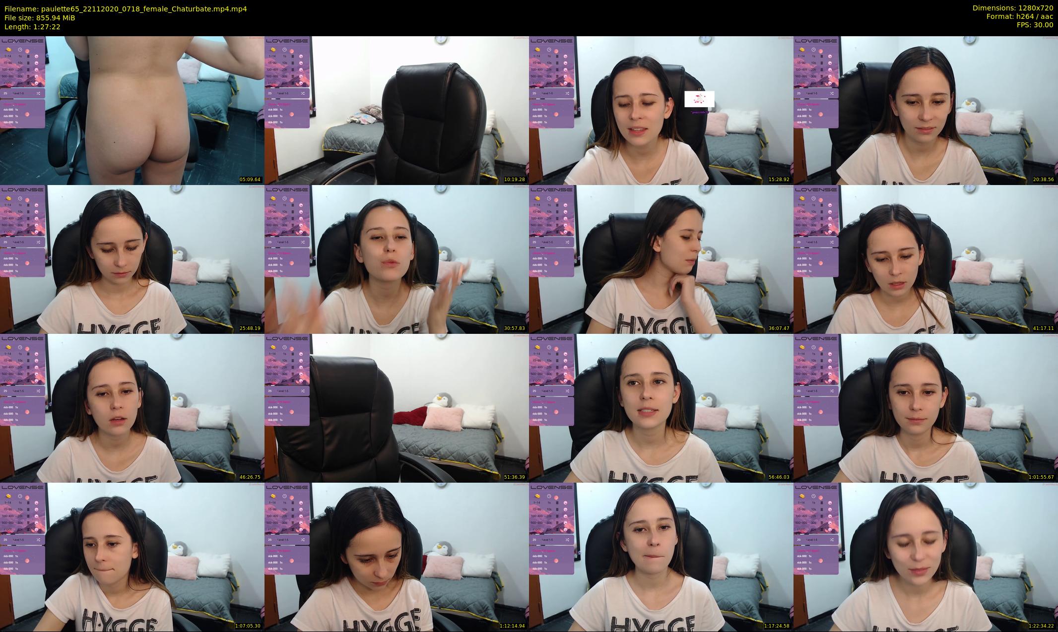 paulette65 — 88 minute Chaturbate female cam show recording, 720p, Nov 22, 2020