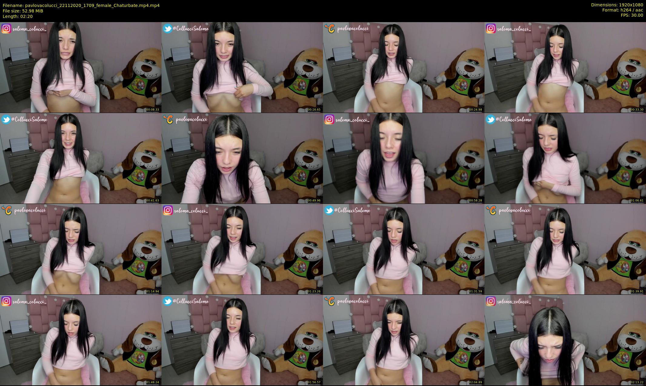 pavlovacolucci — 3 minute Chaturbate female cam show recording, 1080p, Nov 22, 2020