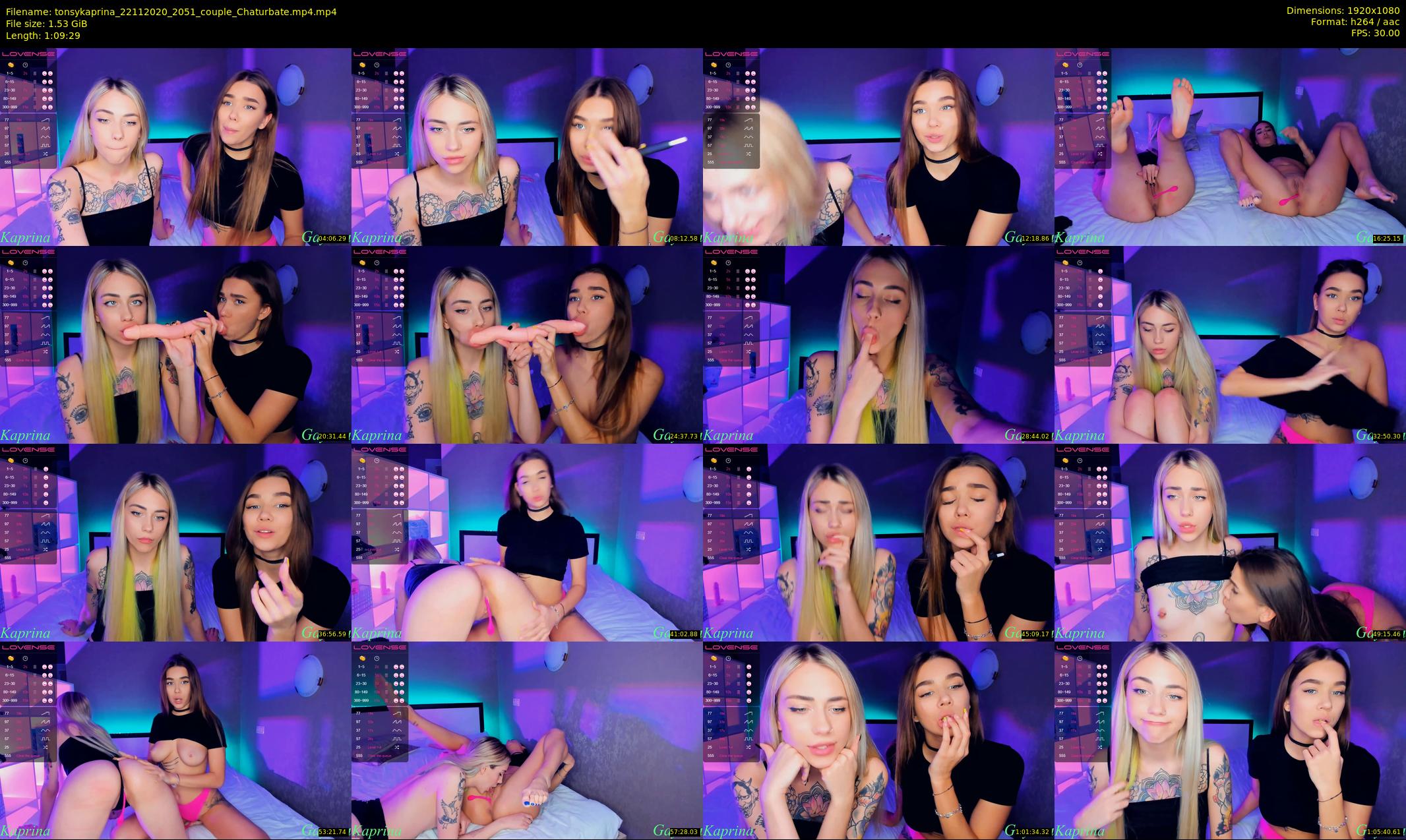 tonsykaprina — 70 minute Chaturbate couple cam show recording, 1080p, Nov 22, 2020