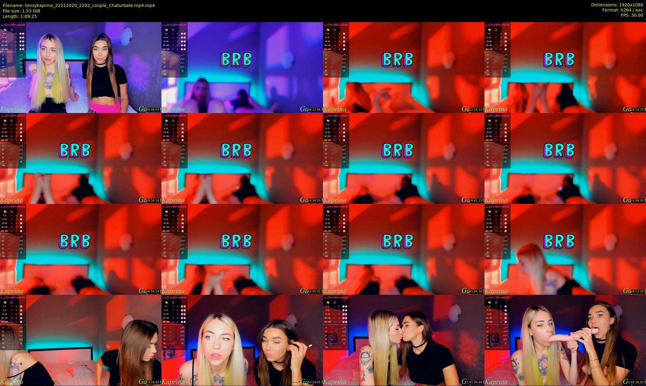 tonsykaprina — 70 minute Chaturbate couple cam show recording, 1080p, Nov 22, 2020