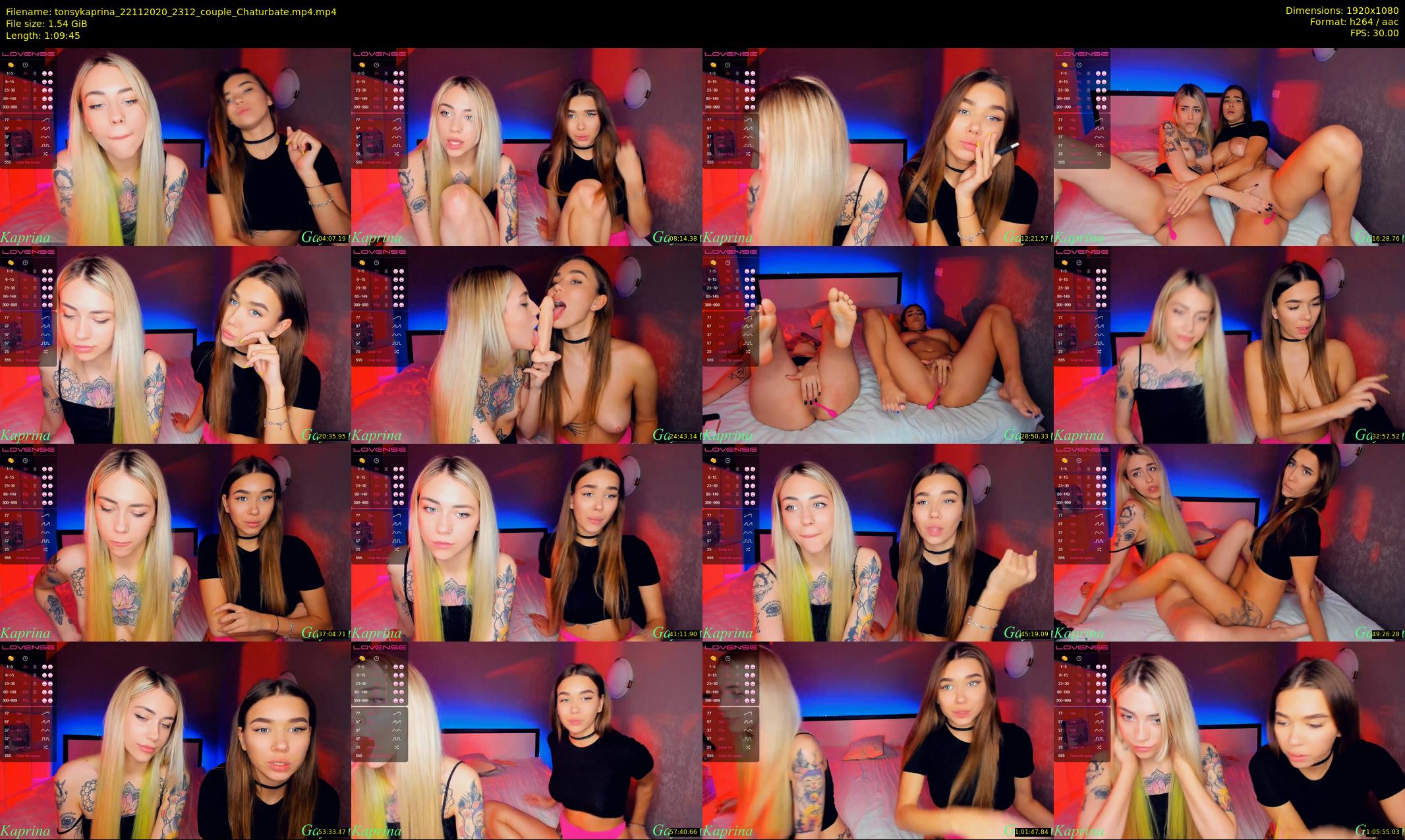 tonsykaprina — 70 minute Chaturbate couple cam show recording, 1080p, Nov 22, 2020