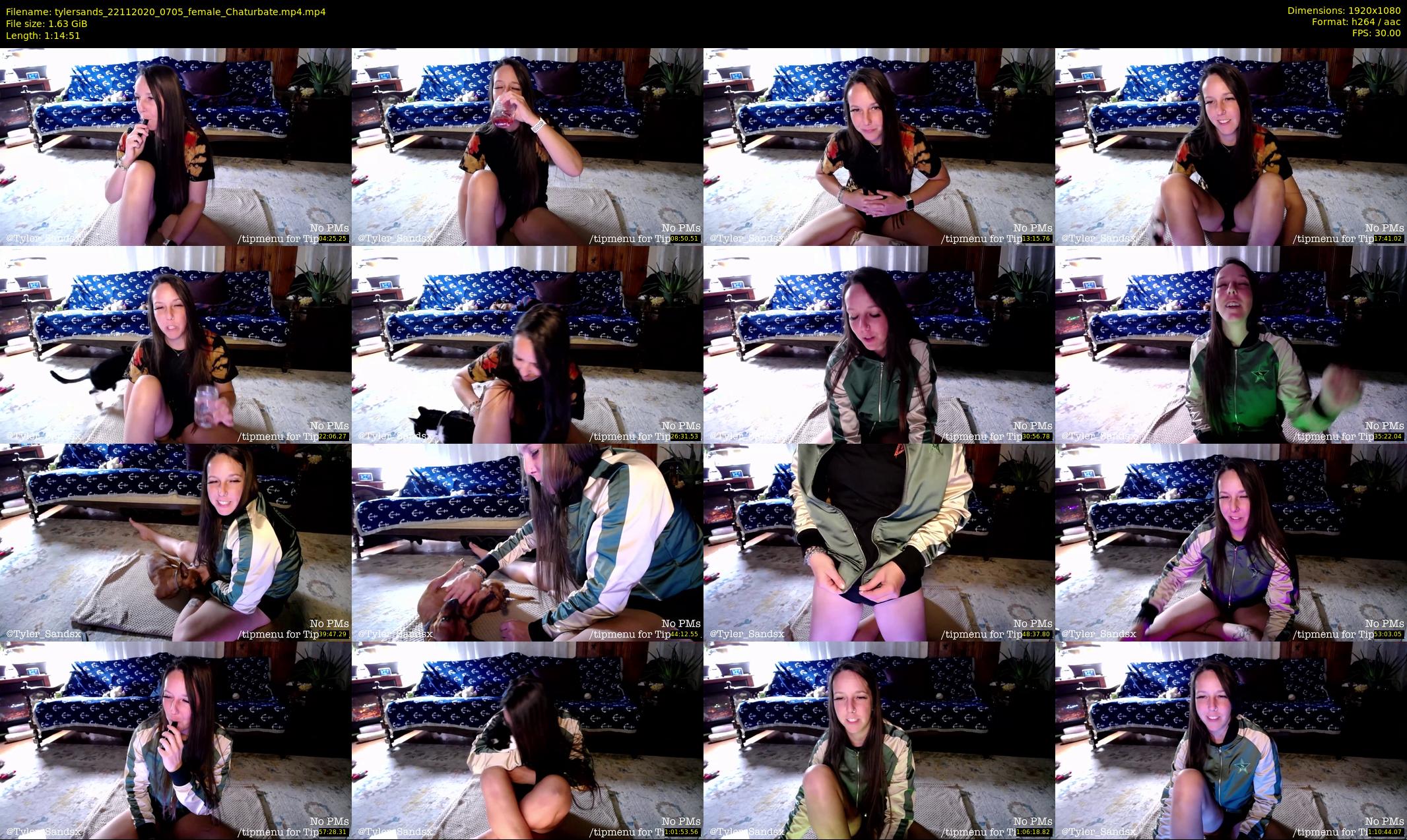 tylersands — 75 minute Chaturbate female cam show recording, 1080p, Nov 22, 2020