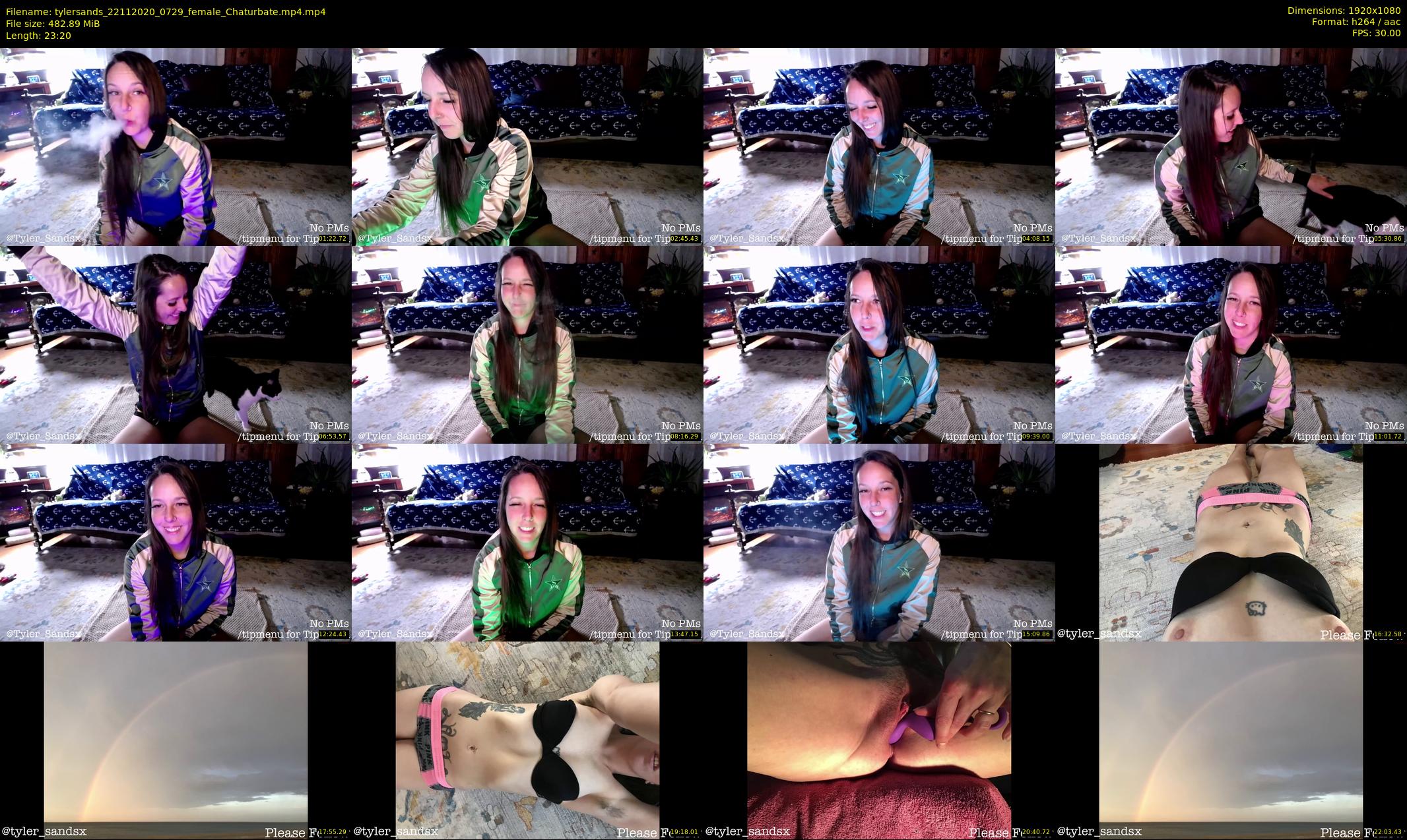 tylersands — 24 minute Chaturbate female cam show recording, 1080p, Nov 22, 2020