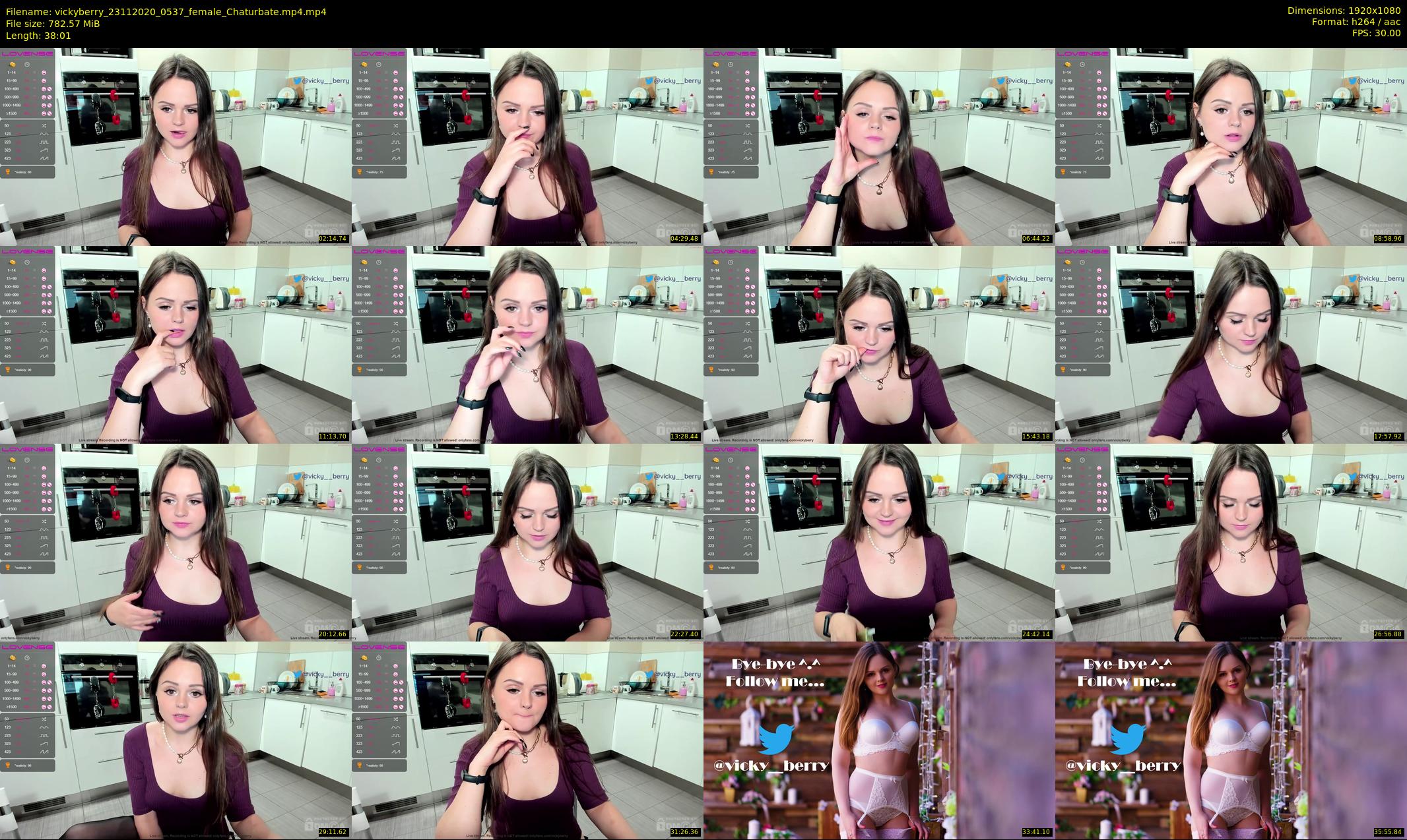 vickyberry — 39 minute Chaturbate female cam show recording, 1080p, Nov 23, 2020