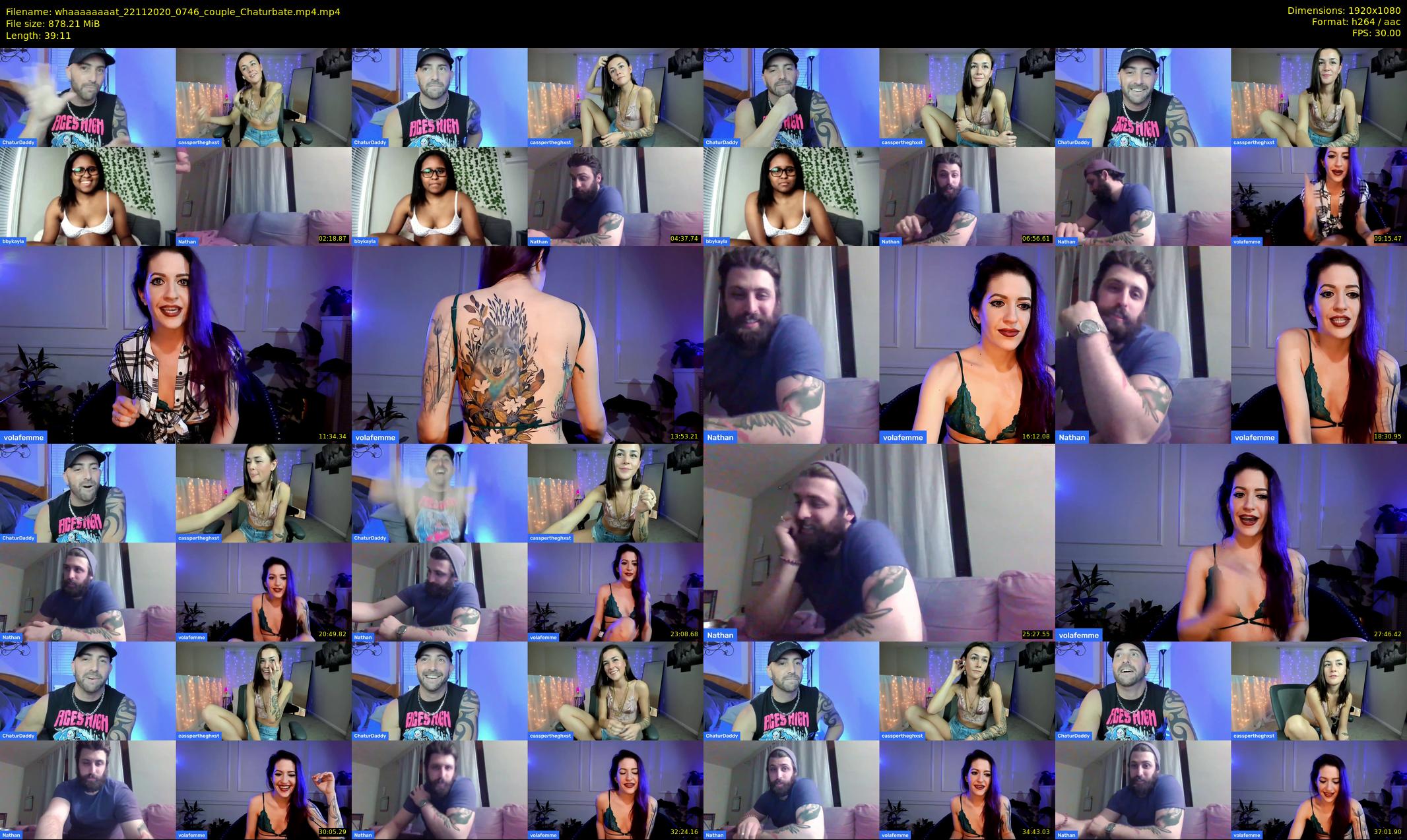 whaaaaaaaat — 40 minute Chaturbate couple cam show recording, 1080p, Nov 22, 2020