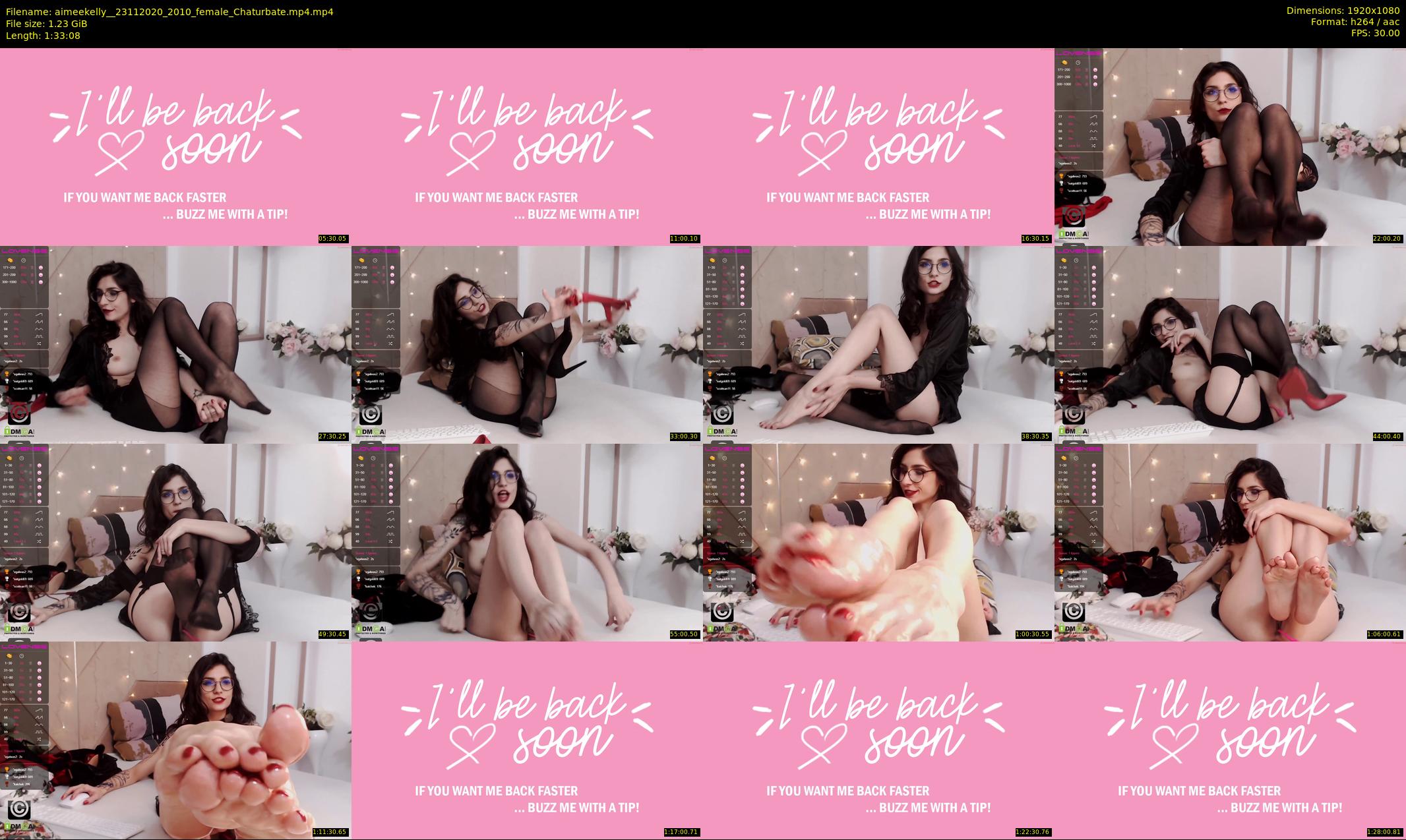 aimeekelly_ — 94 minute Chaturbate female cam show recording, 1080p, Nov 23, 2020
