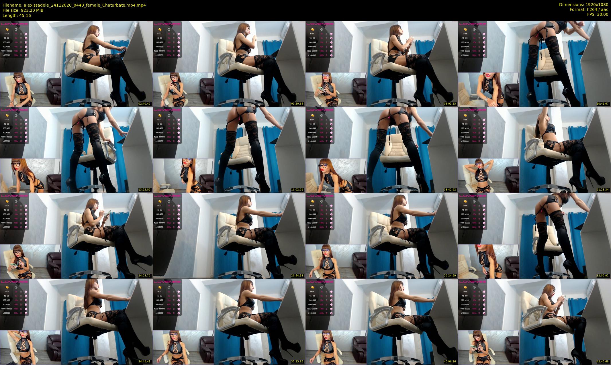alexissadele — 46 minute Chaturbate female cam show recording, 1080p, Nov 24, 2020