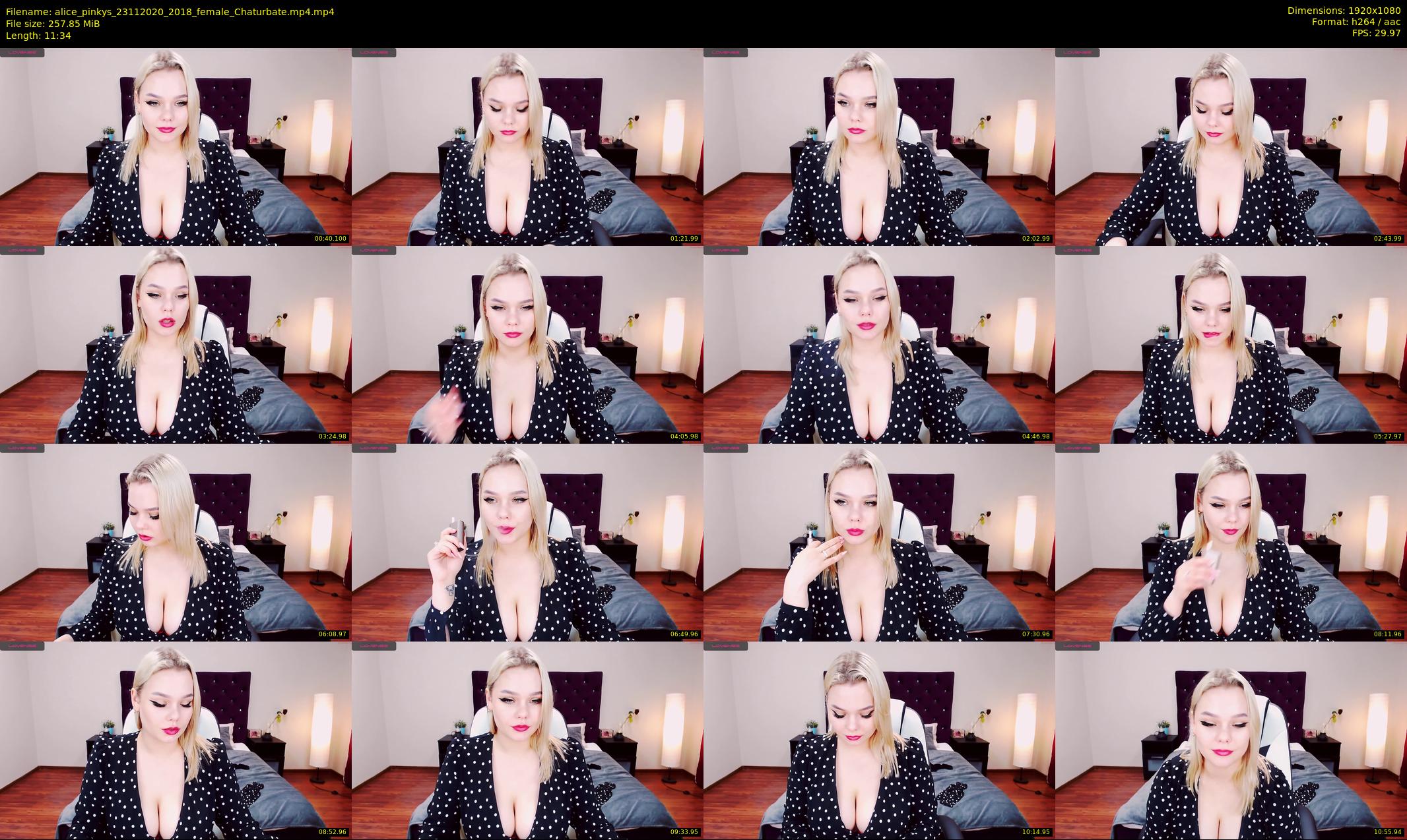 alice_pinkys — 12 minute Chaturbate female cam show recording, 1080p, Nov 23, 2020