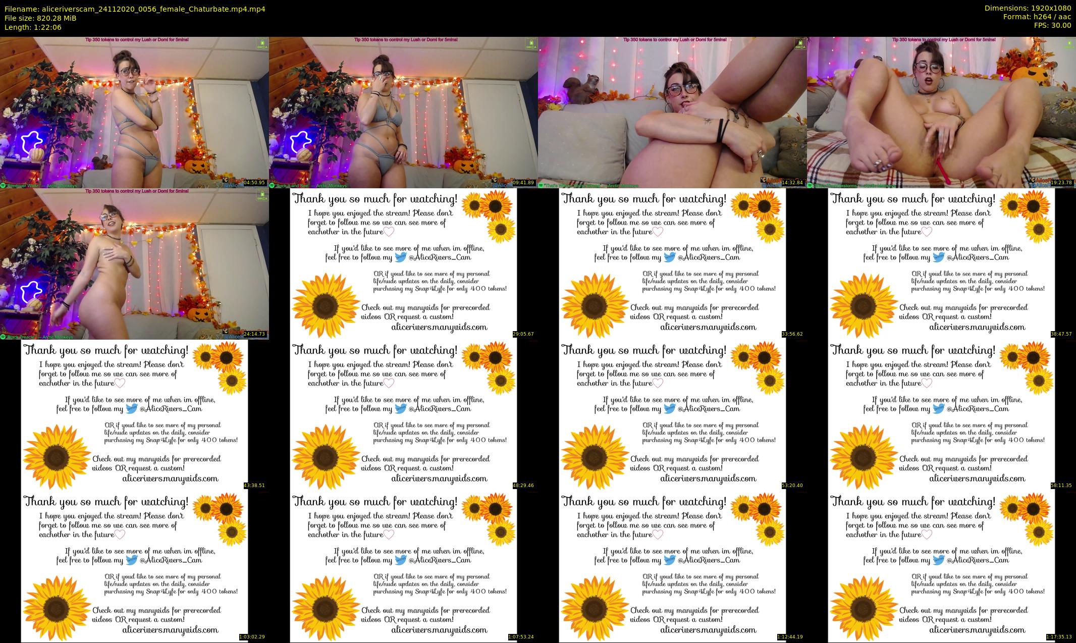aliceriverscam — 83 minute Chaturbate female cam show recording, 1080p, Nov 24, 2020