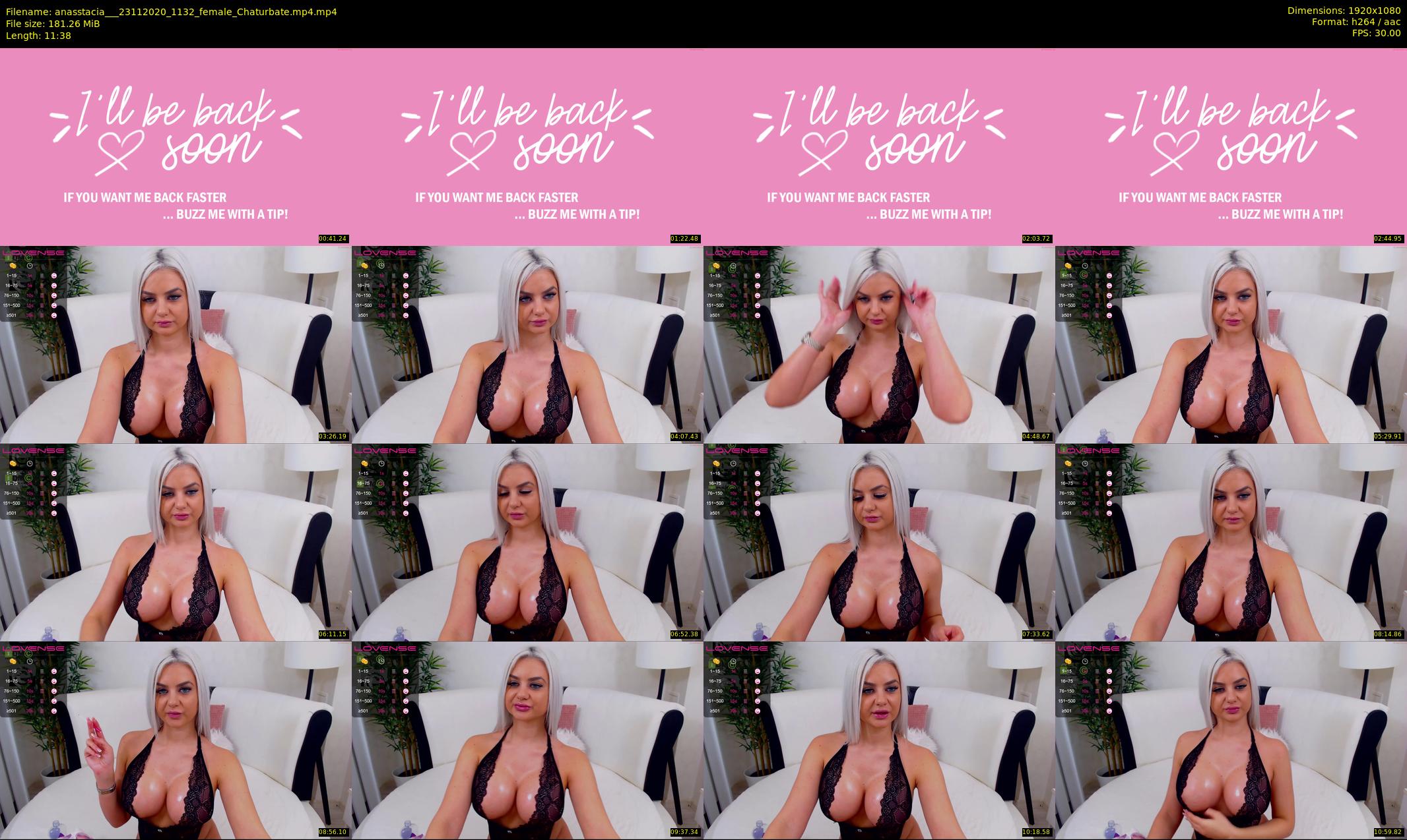 anasstacia__ — 12 minute Chaturbate female cam show recording, 1080p, Nov 23, 2020