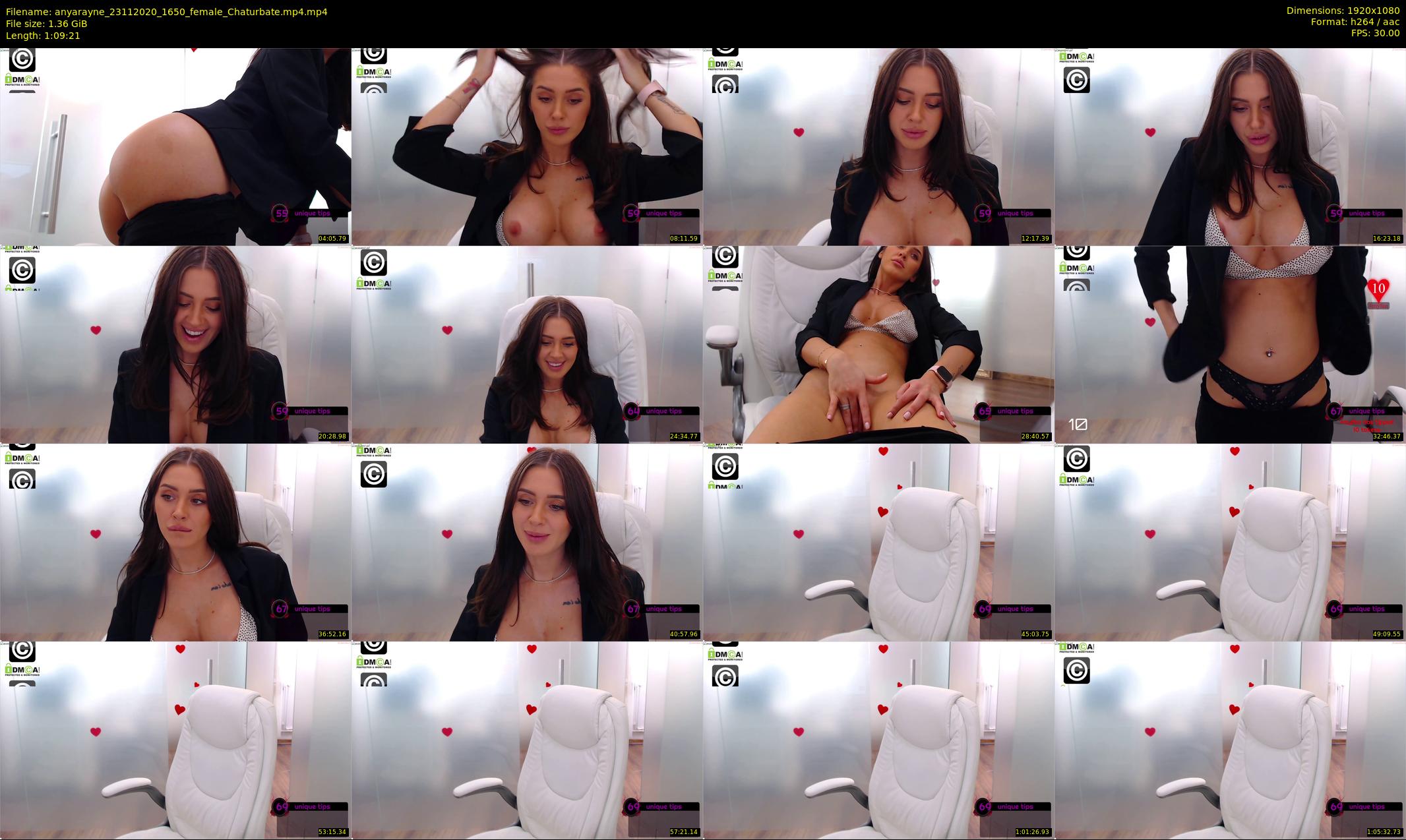 anyarayne — 70 minute Chaturbate female cam show recording, 1080p, Nov 23, 2020