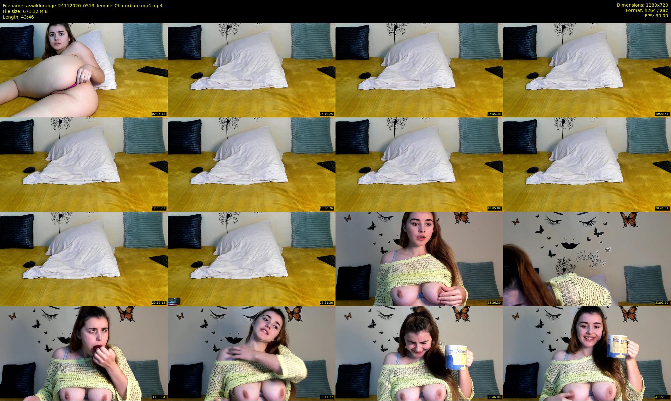 aswildorange — 44 minute Chaturbate female cam show recording, 720p, Nov 24, 2020