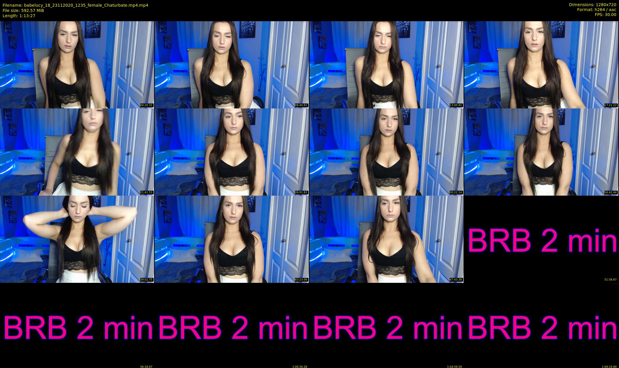 babelucy_18 — 74 minute Chaturbate female cam show recording, 720p, Nov 23, 2020