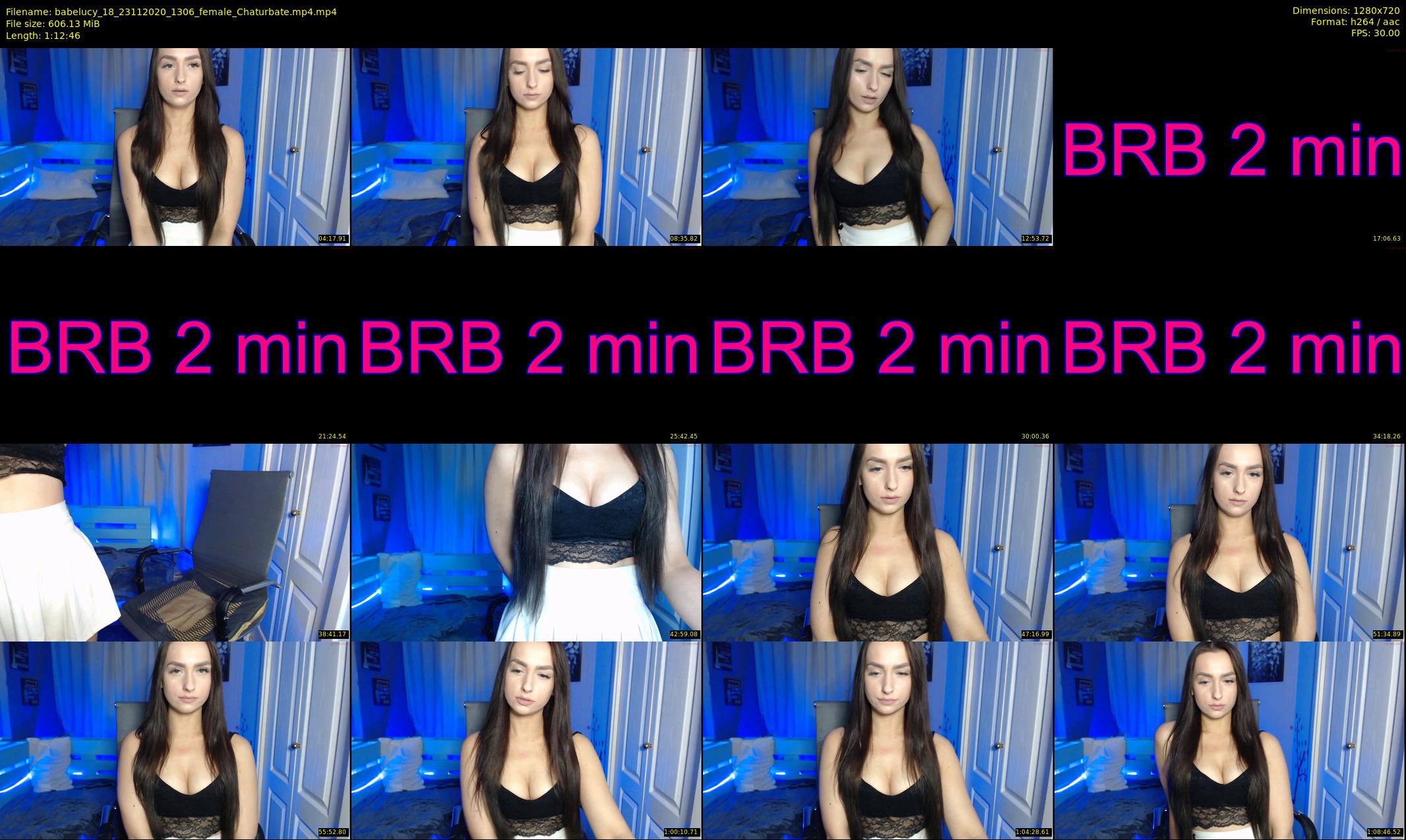 babelucy_18 — 73 minute Chaturbate female cam show recording, 720p, Nov 23, 2020