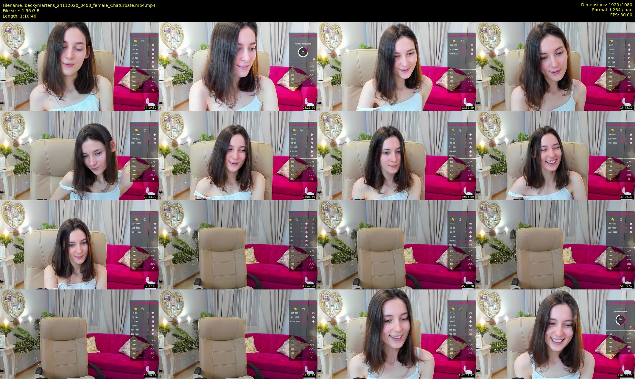 beckymartens — 71 minute Chaturbate female cam show recording, 1080p, Nov 24, 2020