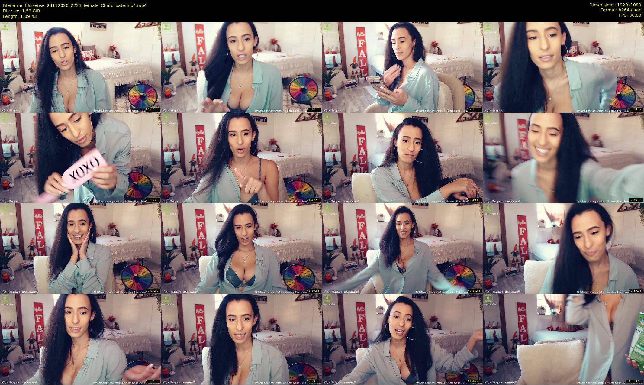 blissense — 70 minute Chaturbate female cam show recording, 1080p, Nov 23, 2020