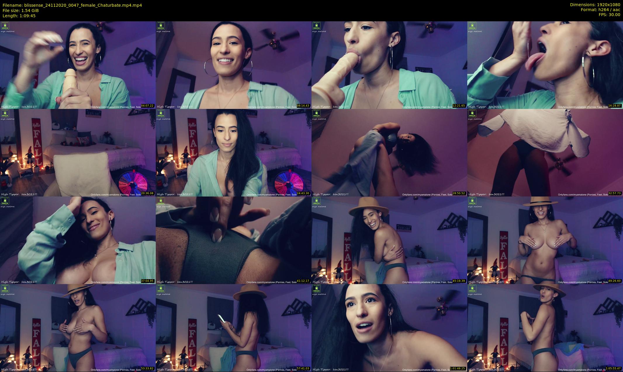 blissense — 70 minute Chaturbate female cam show recording, 1080p, Nov 24, 2020