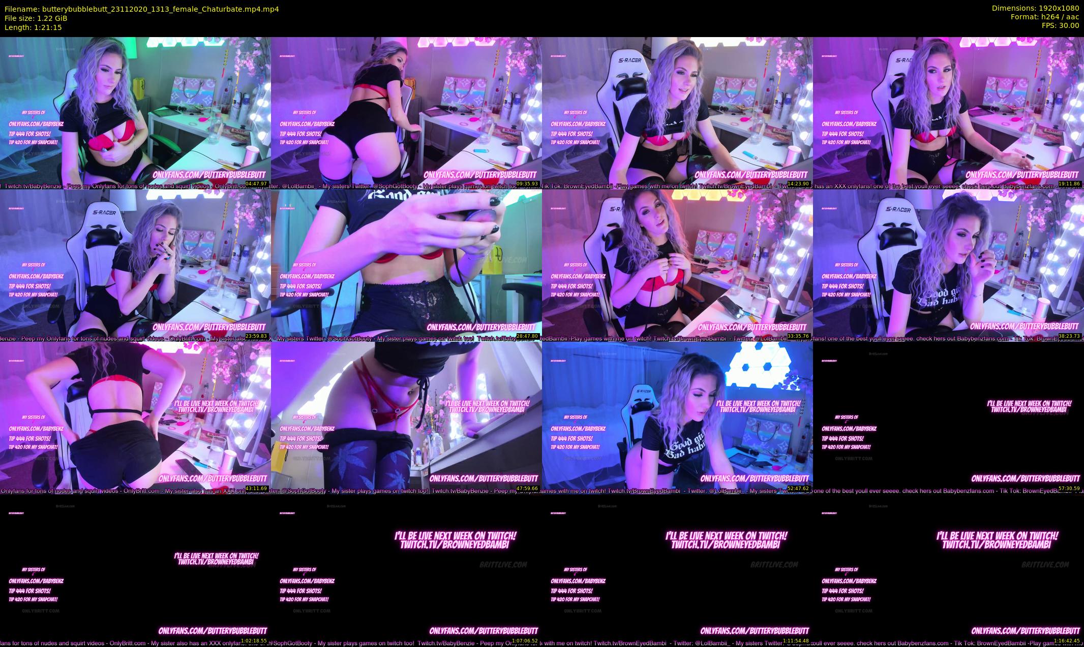 butterybubblebutt — 82 minute Chaturbate couple cam show recording, 1080p, Nov 23, 2020