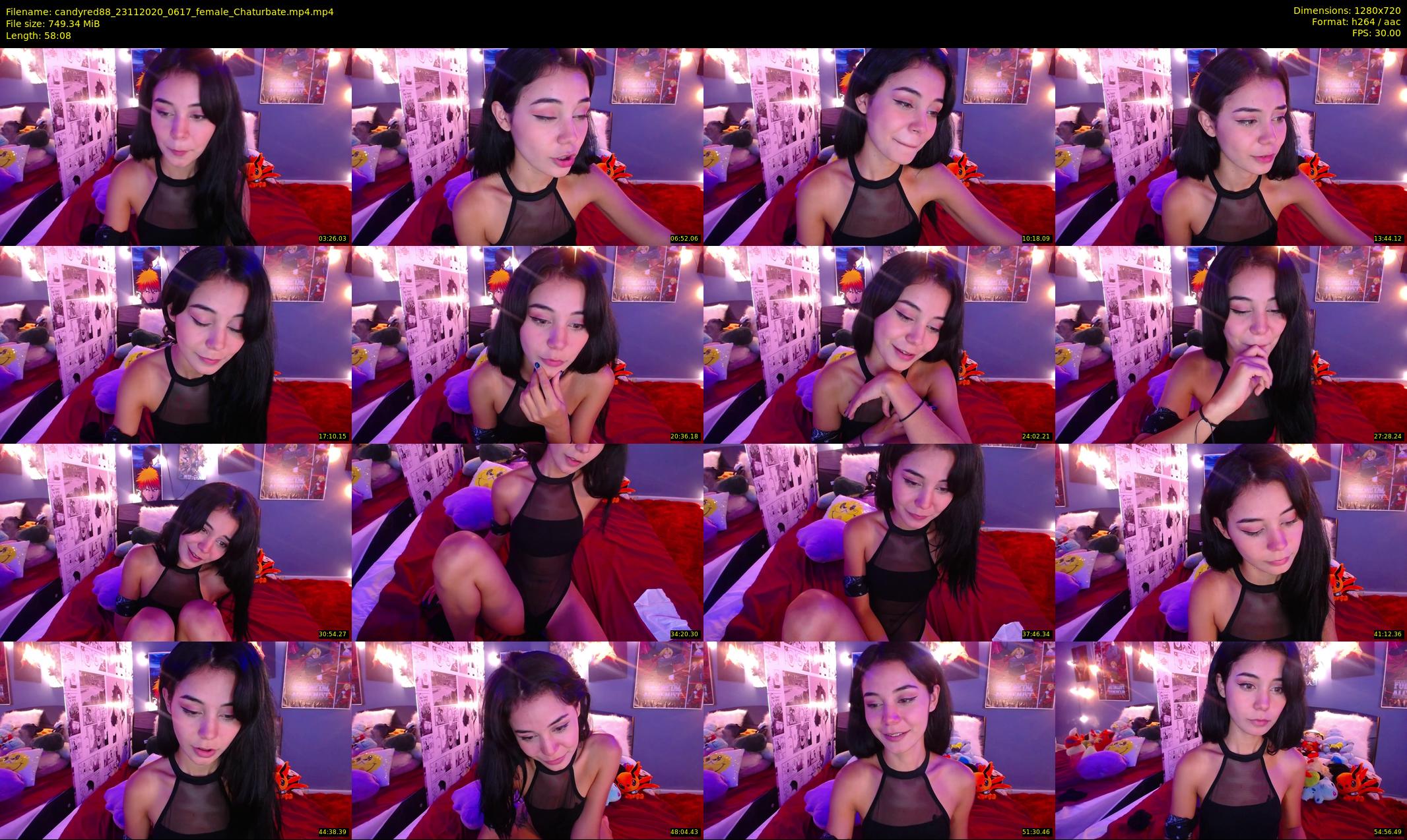 candyred88 — 59 minute Chaturbate female cam show recording, 720p, Nov 23, 2020