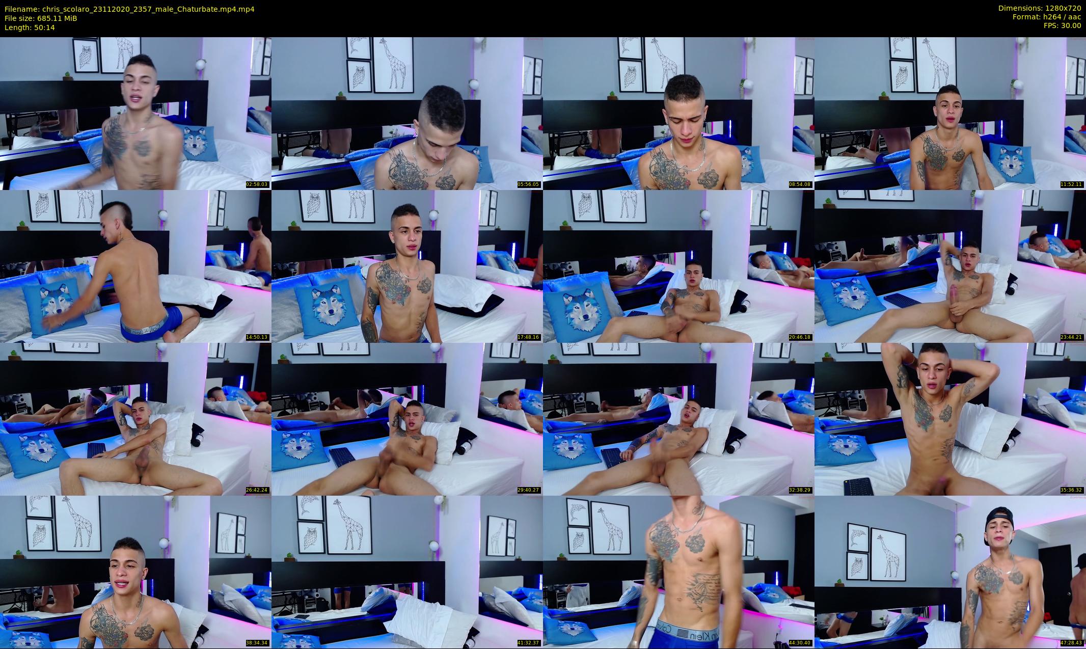 chris_scolaro — 51 minute Chaturbate male cam show recording, 720p, Nov 23, 2020