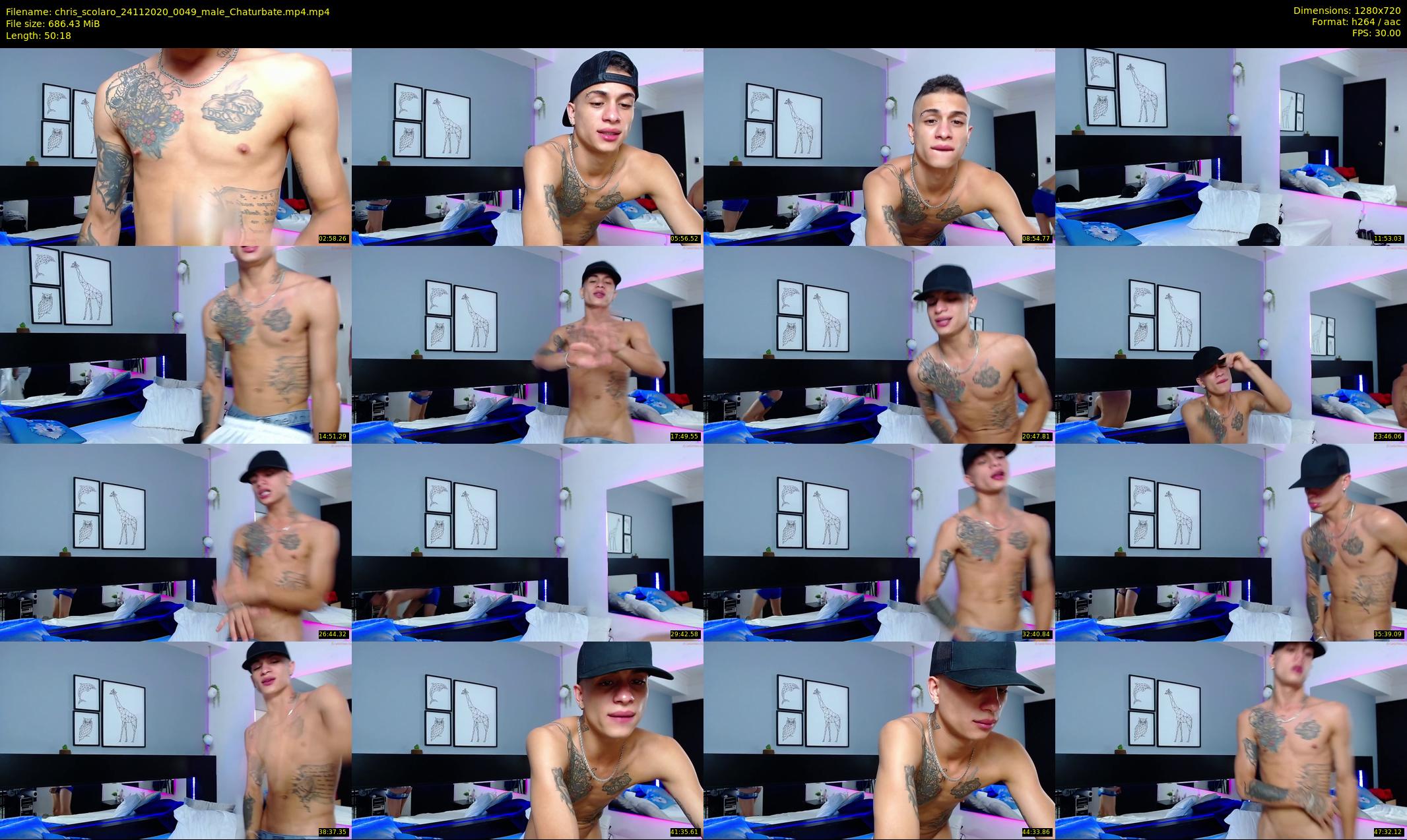 chris_scolaro — 51 minute Chaturbate male cam show recording, 720p, Nov 24, 2020