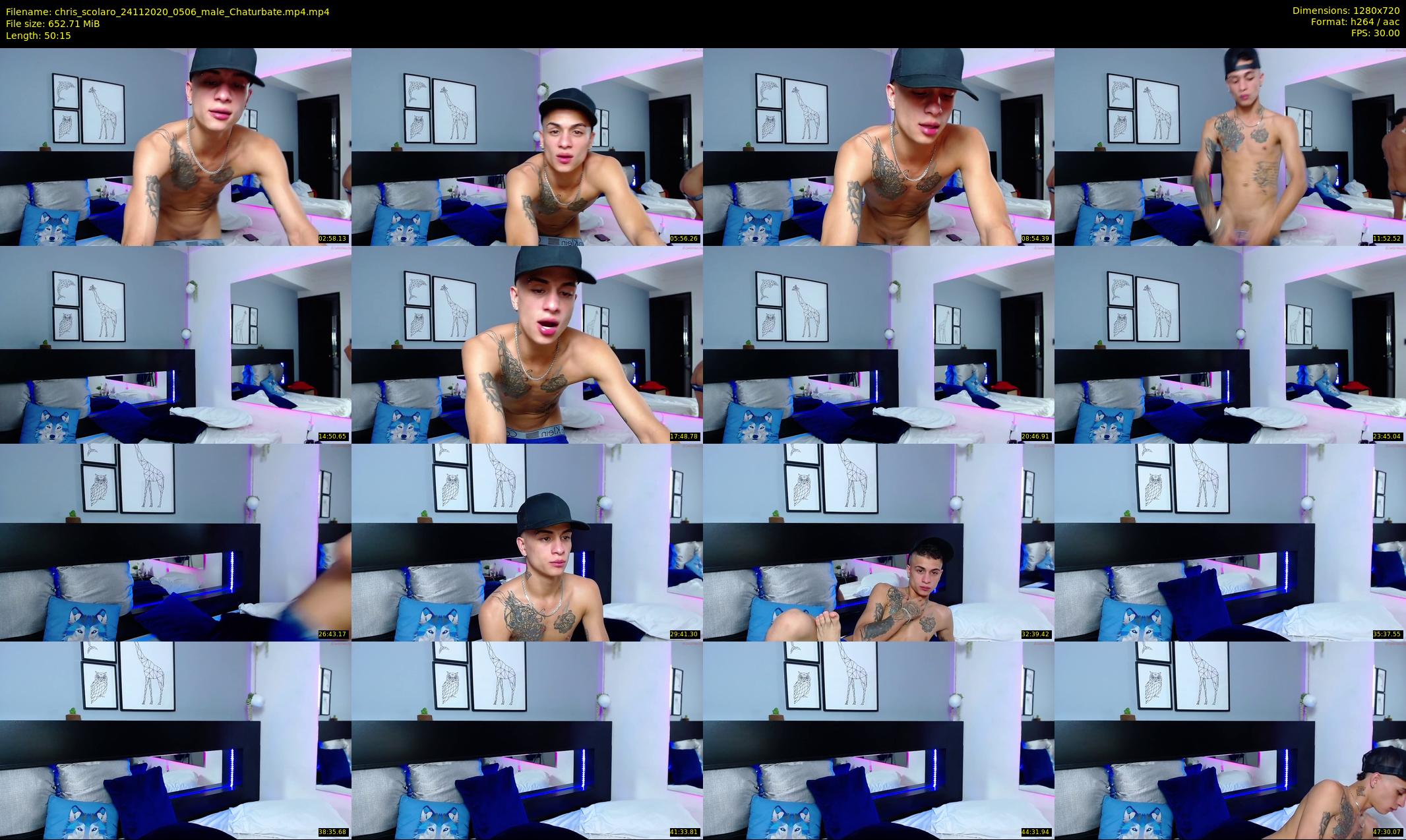 chris_scolaro — 51 minute Chaturbate male cam show recording, 720p, Nov 24, 2020