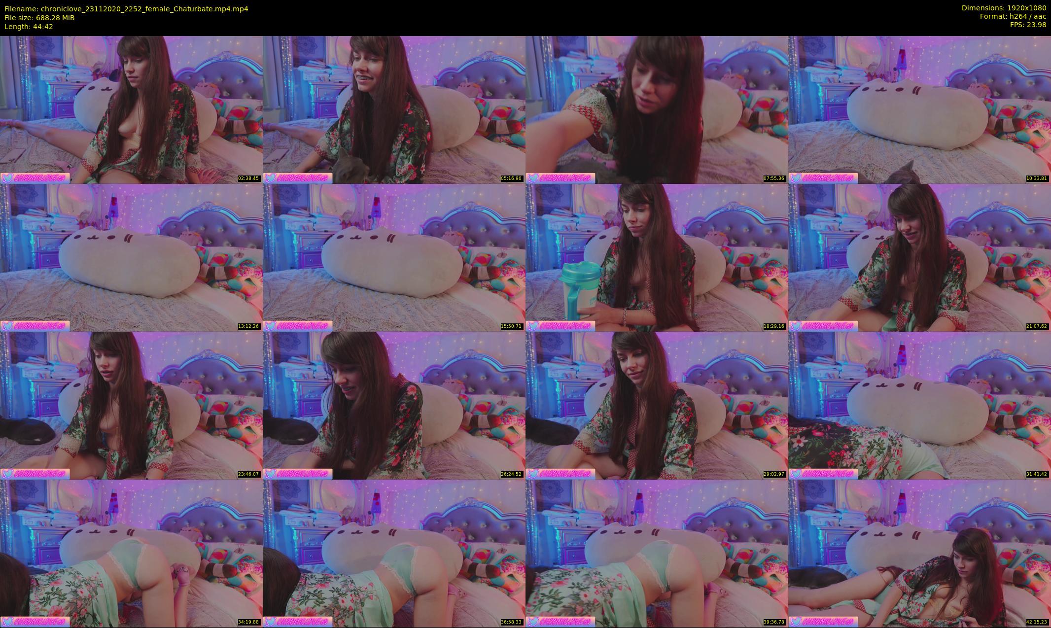 chroniclove — 45 minute Chaturbate female cam show recording, 1080p, Nov 23, 2020